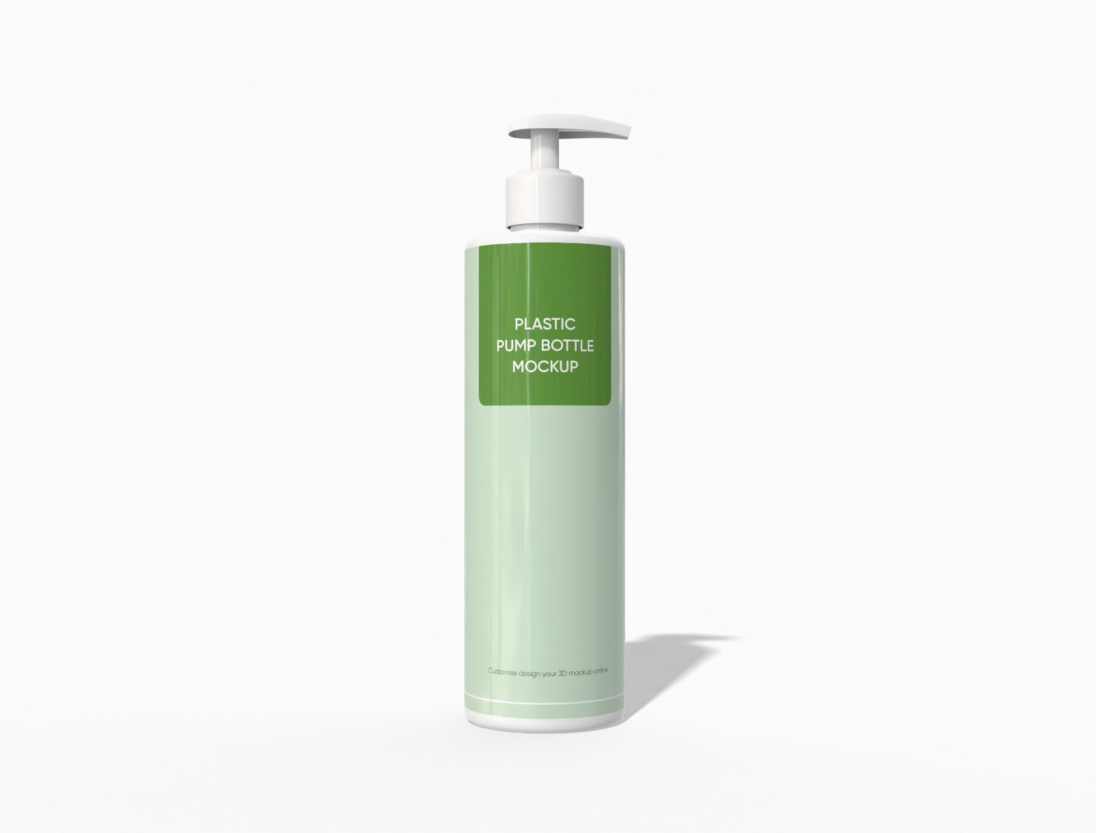 Shampoo bottle mockup