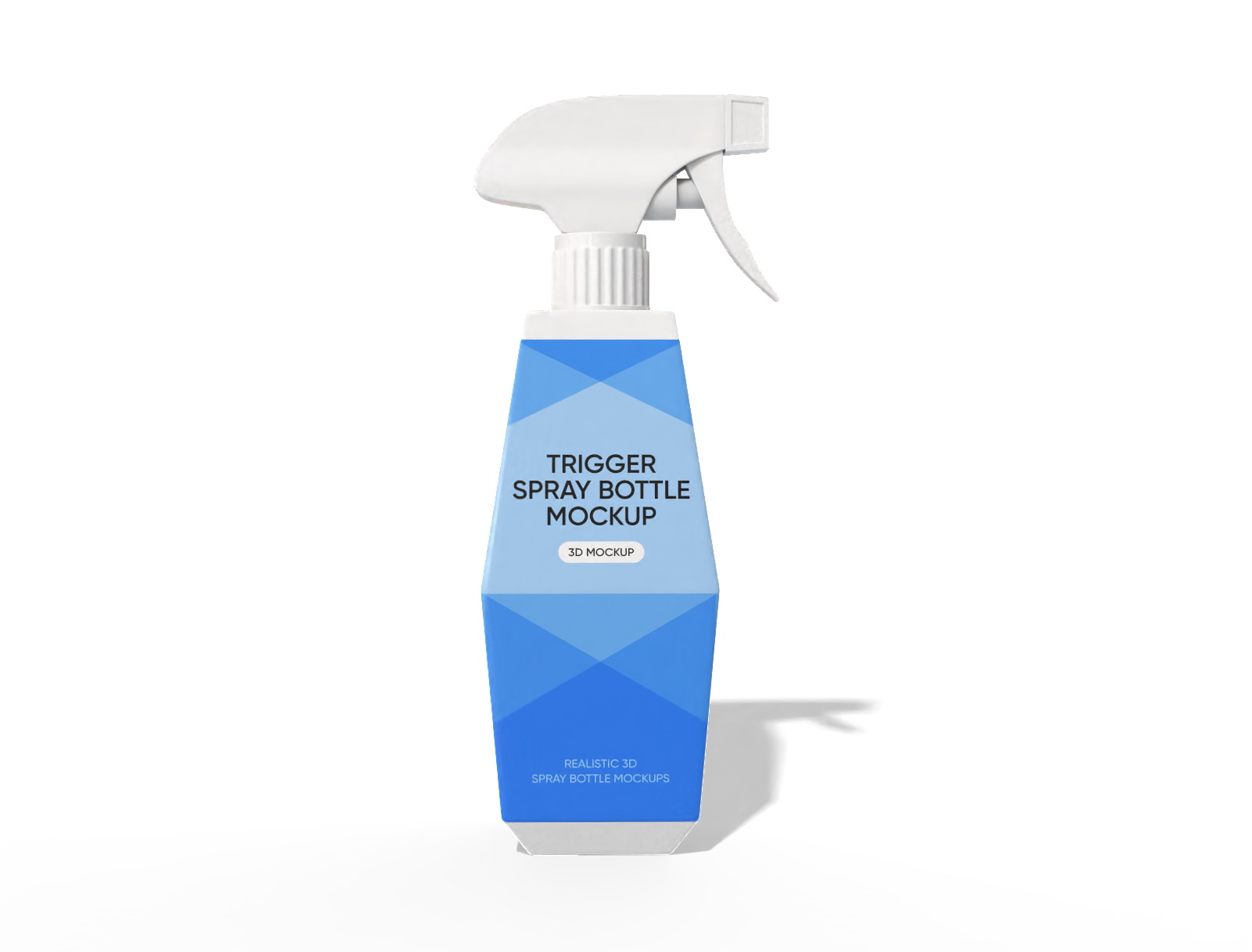 400 ml white pesticide spray bottle mockup
