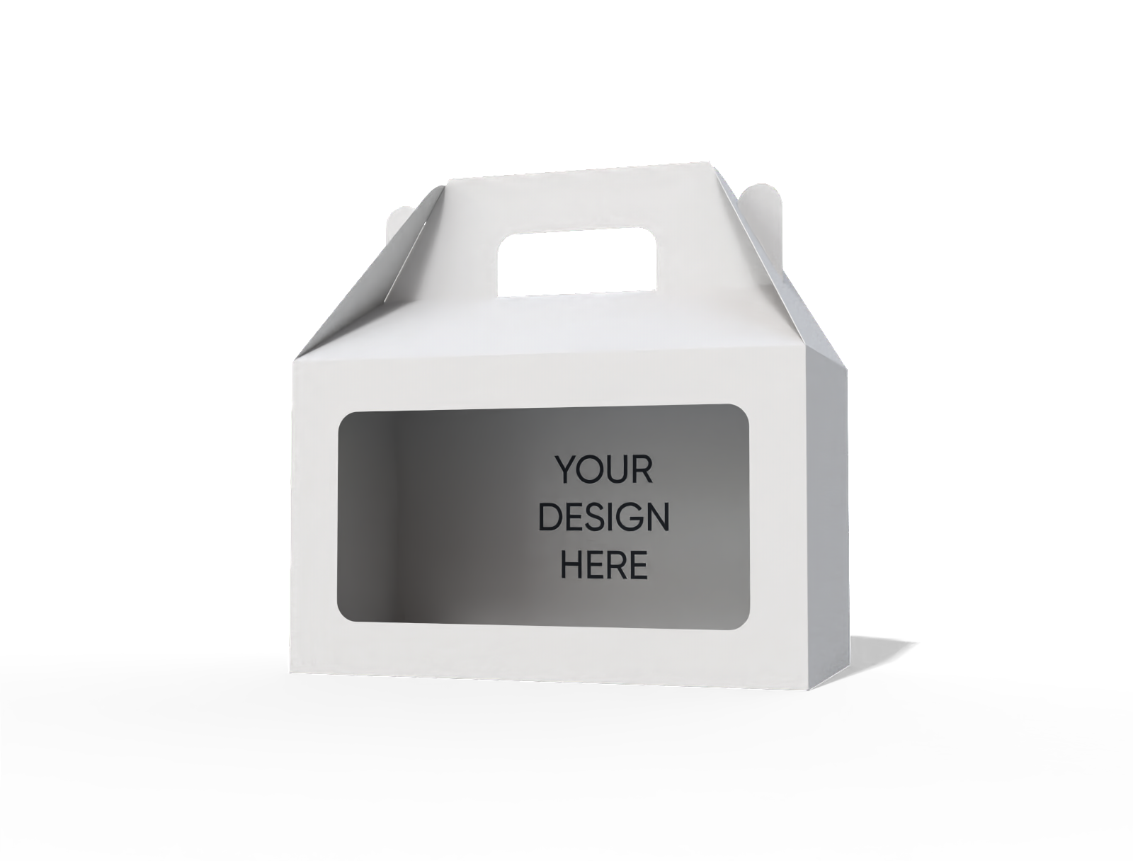 Gable box with window mockup