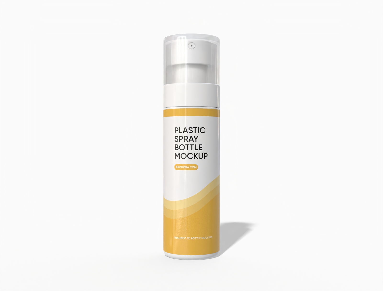 100 ml white spray bottle mockup