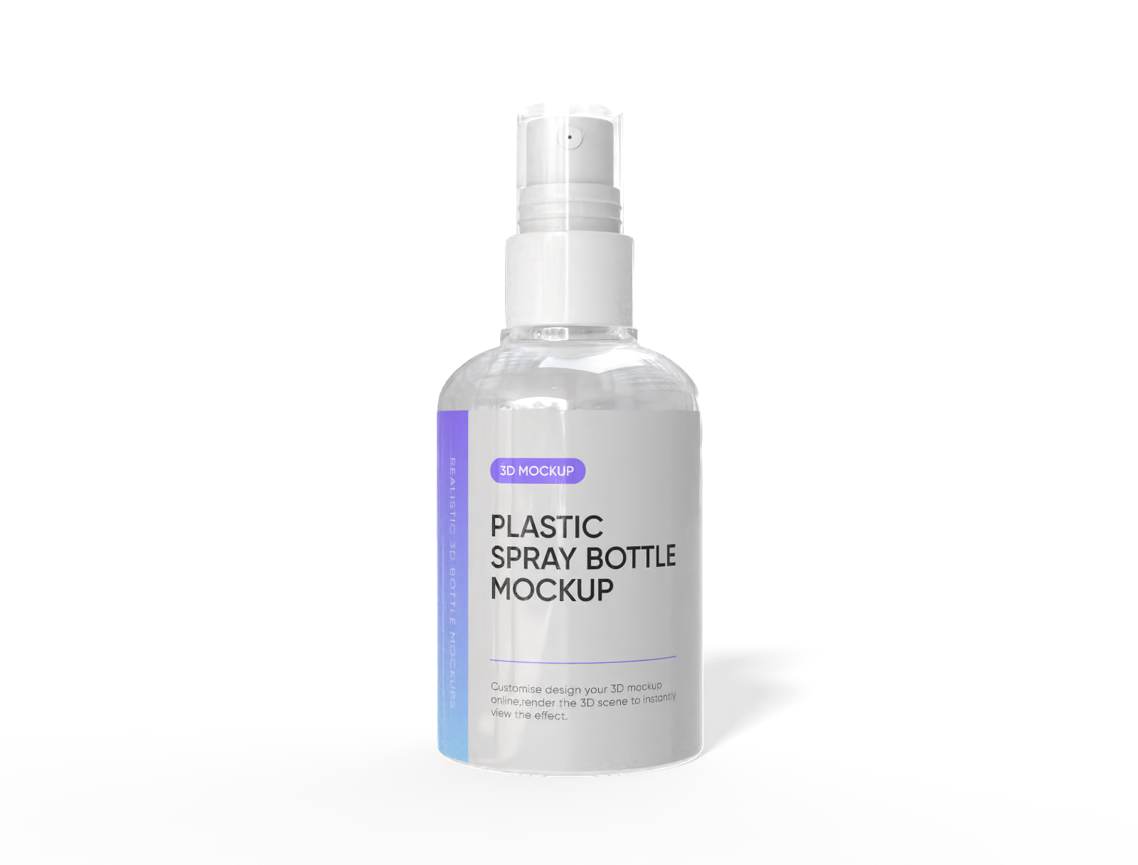 120 ml spray bottle mockup