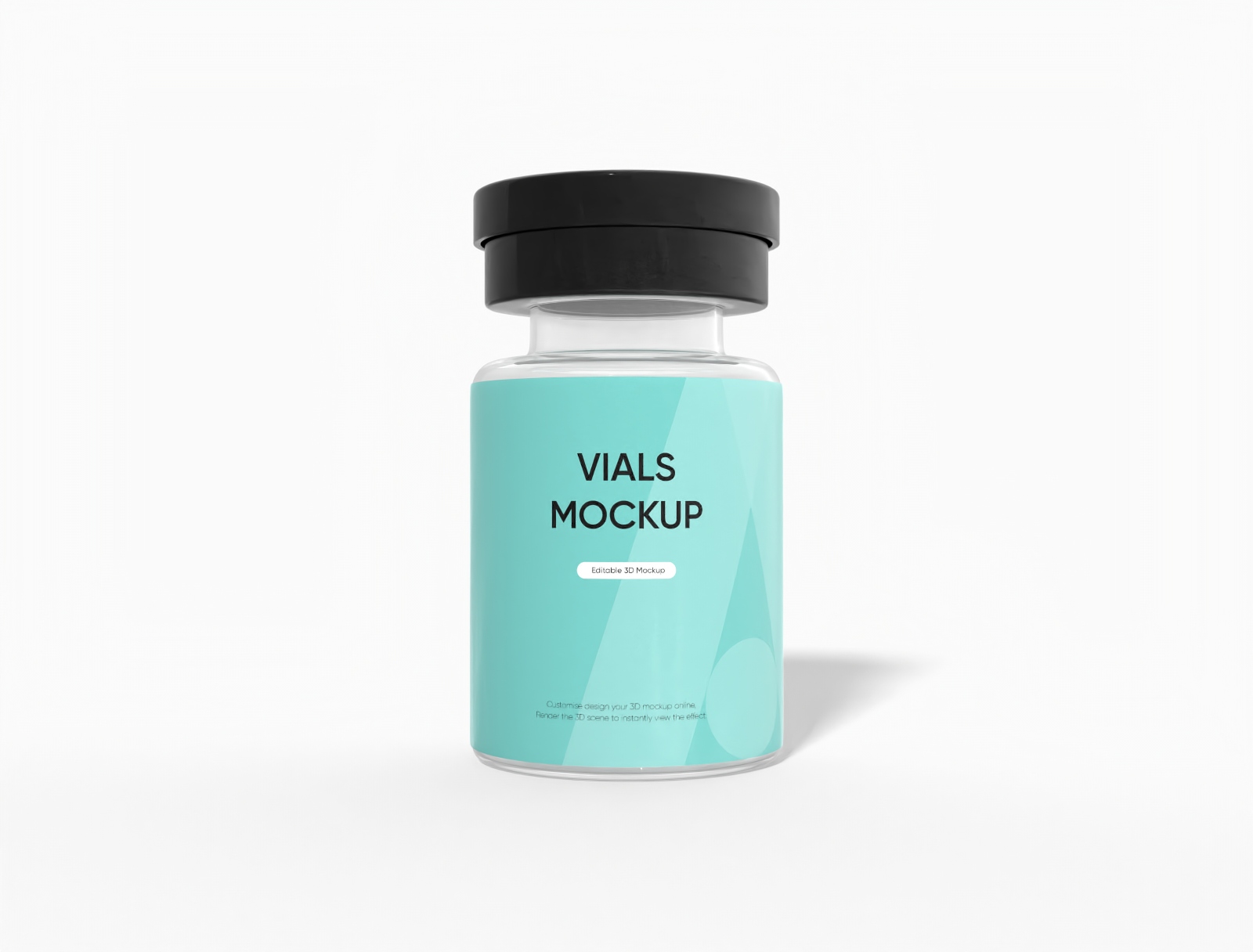 vial bottle mockup