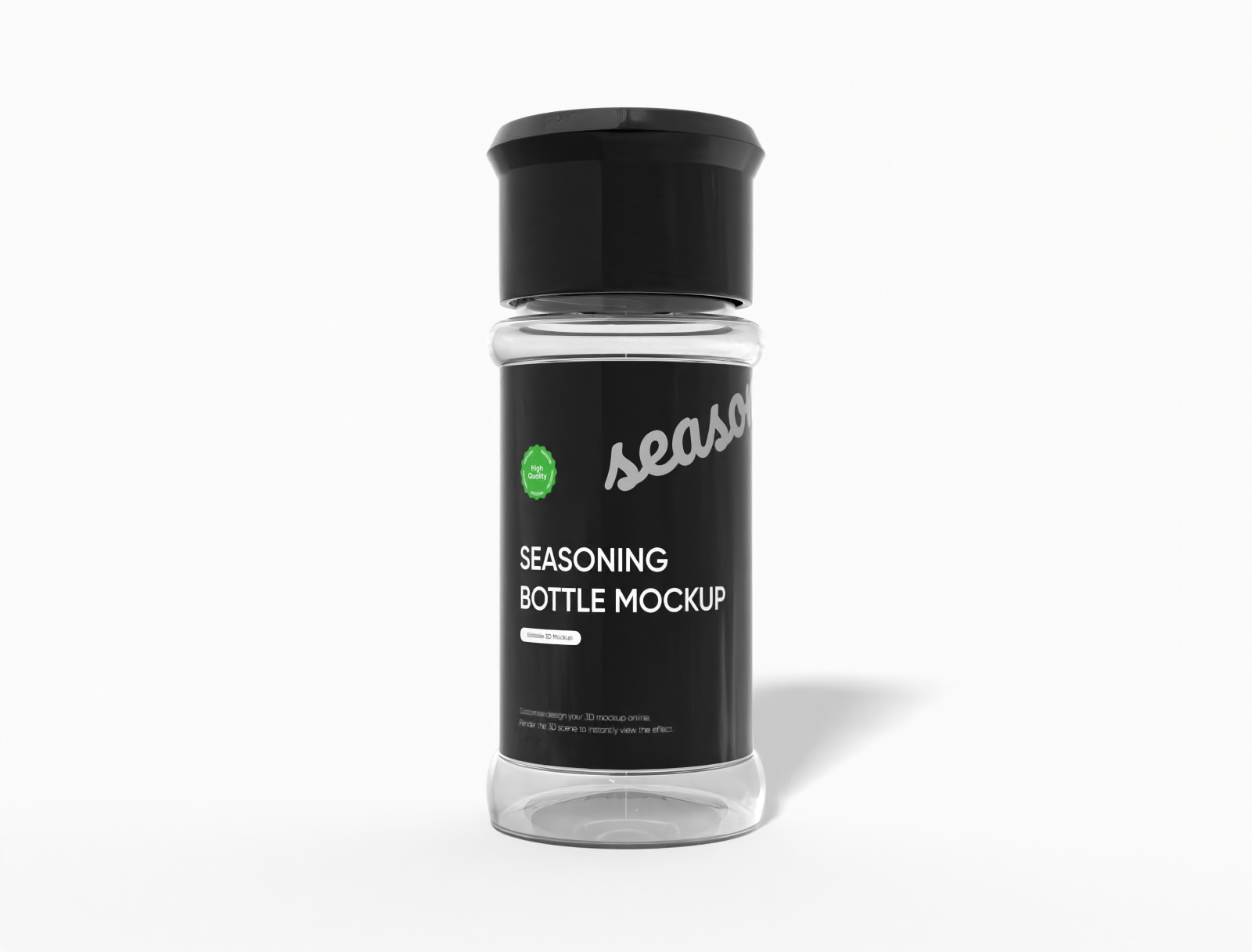 Seasoning bottle mockup