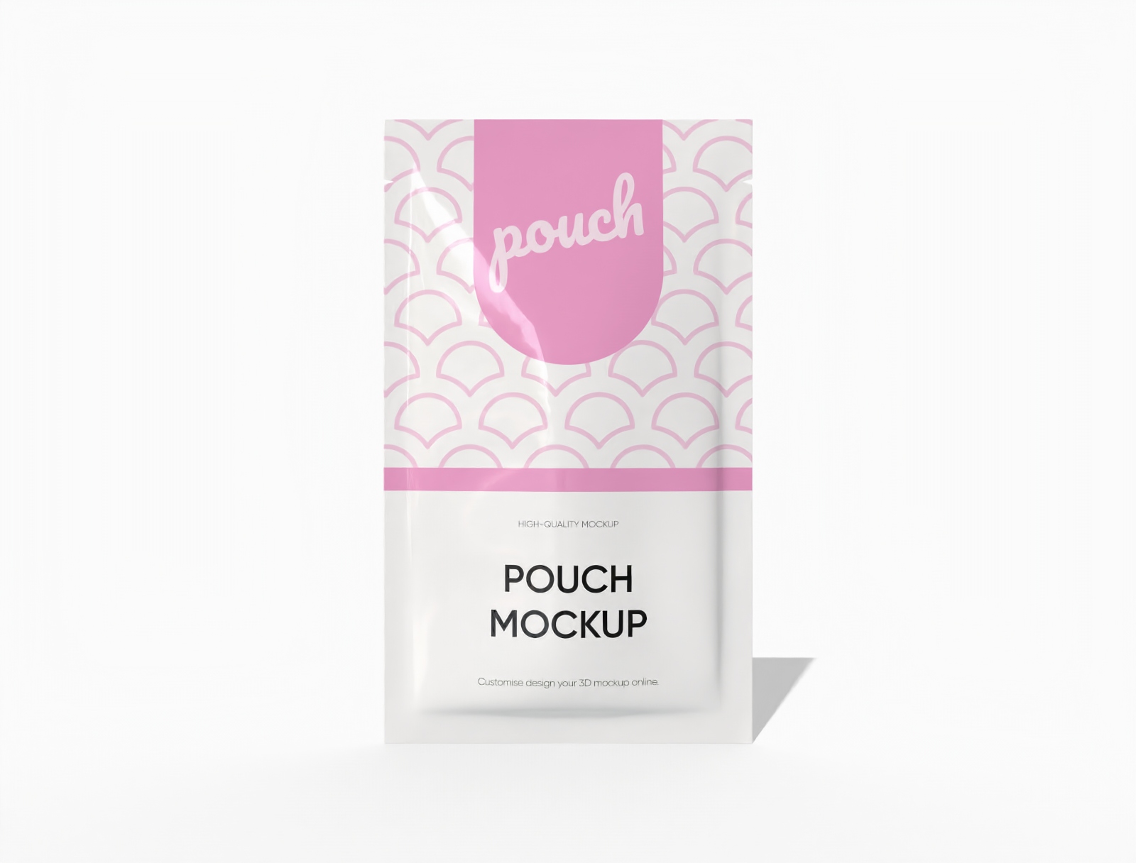 12 × 20 stand-up cosmetic pouch mockup