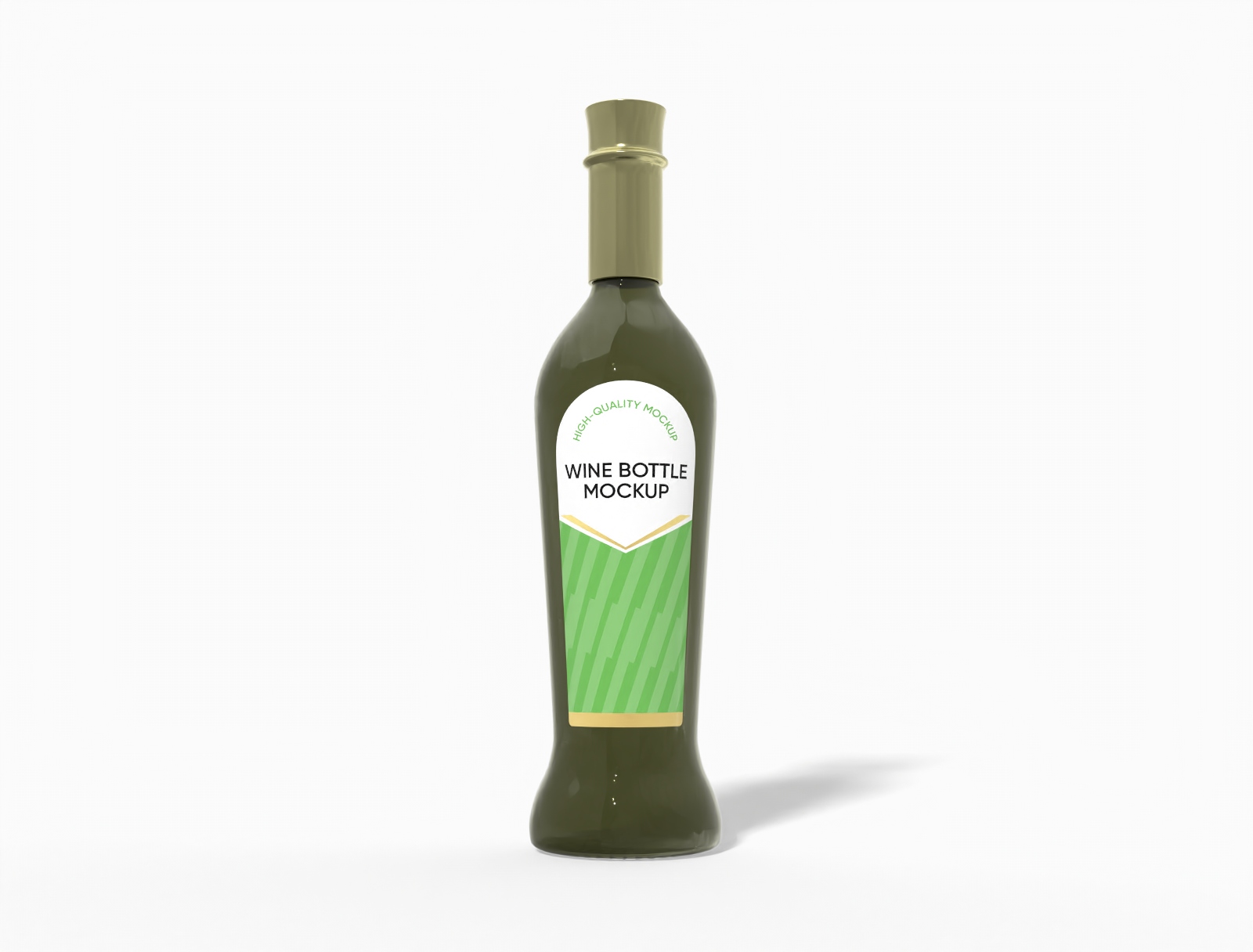 Wine bottle mockup