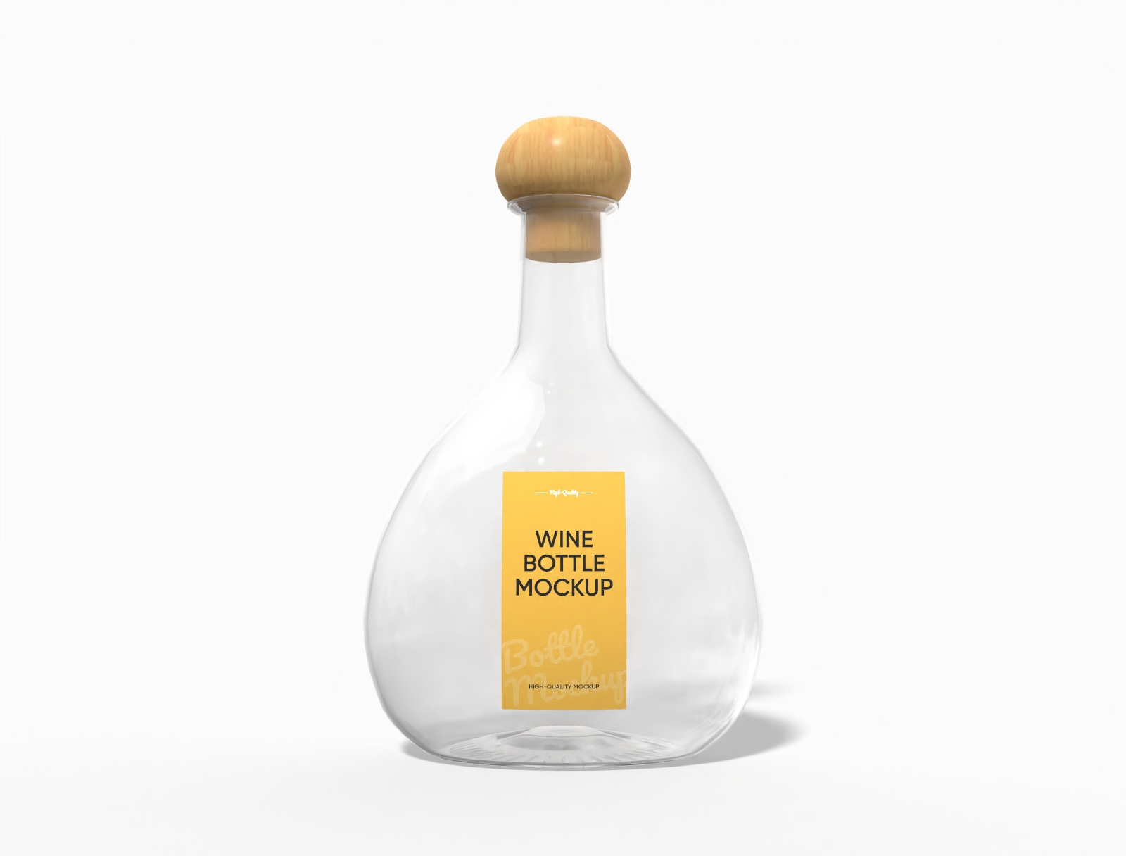 Gin bottle mockup