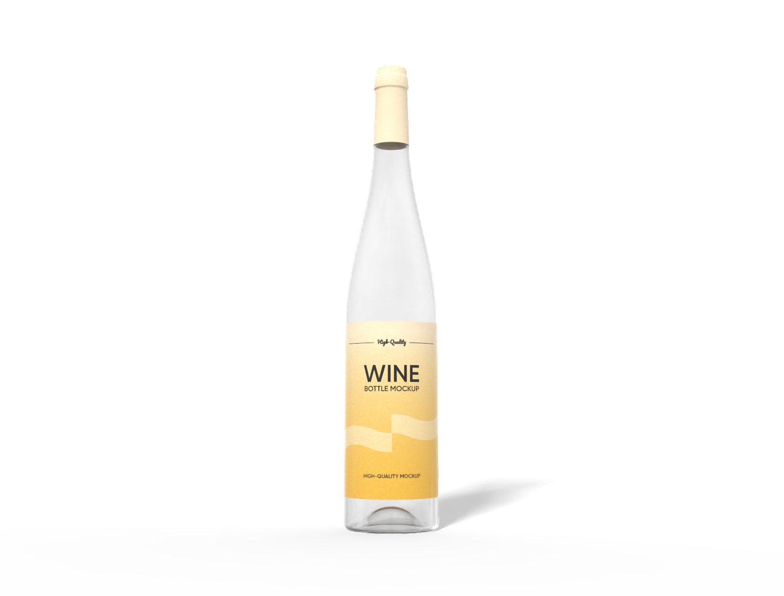 Wine bottle mockup