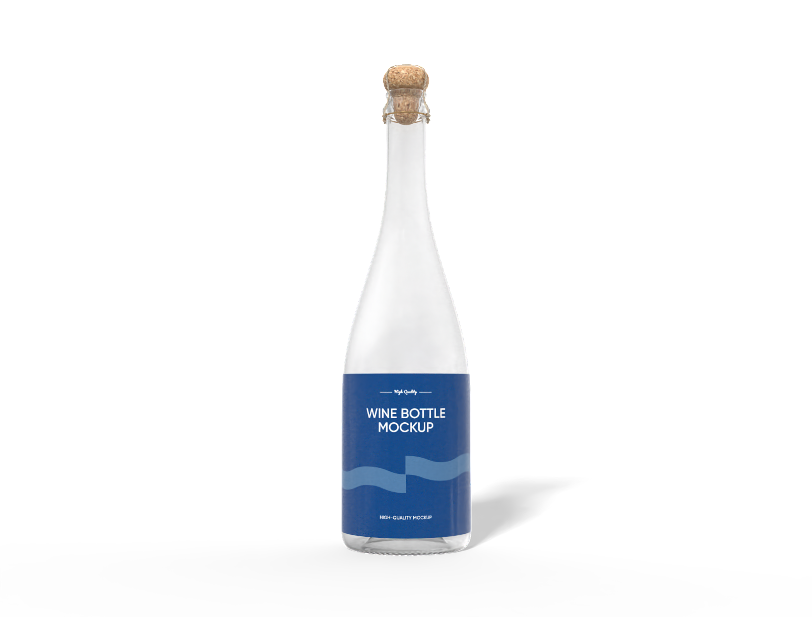 Wine bottle mockup