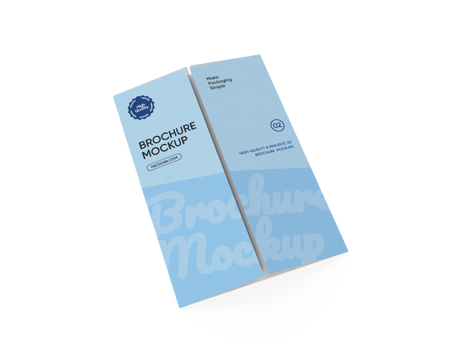 Brochure paper mockup