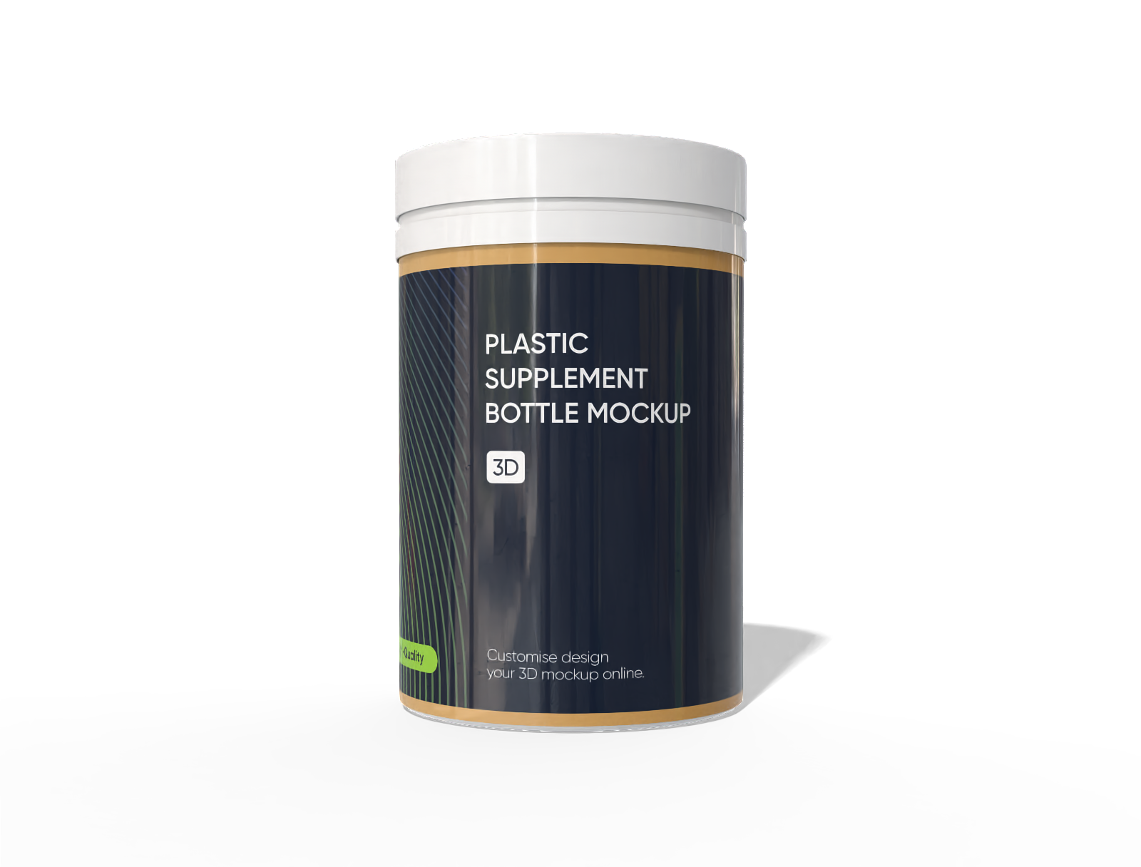 Supplement bottle mockup