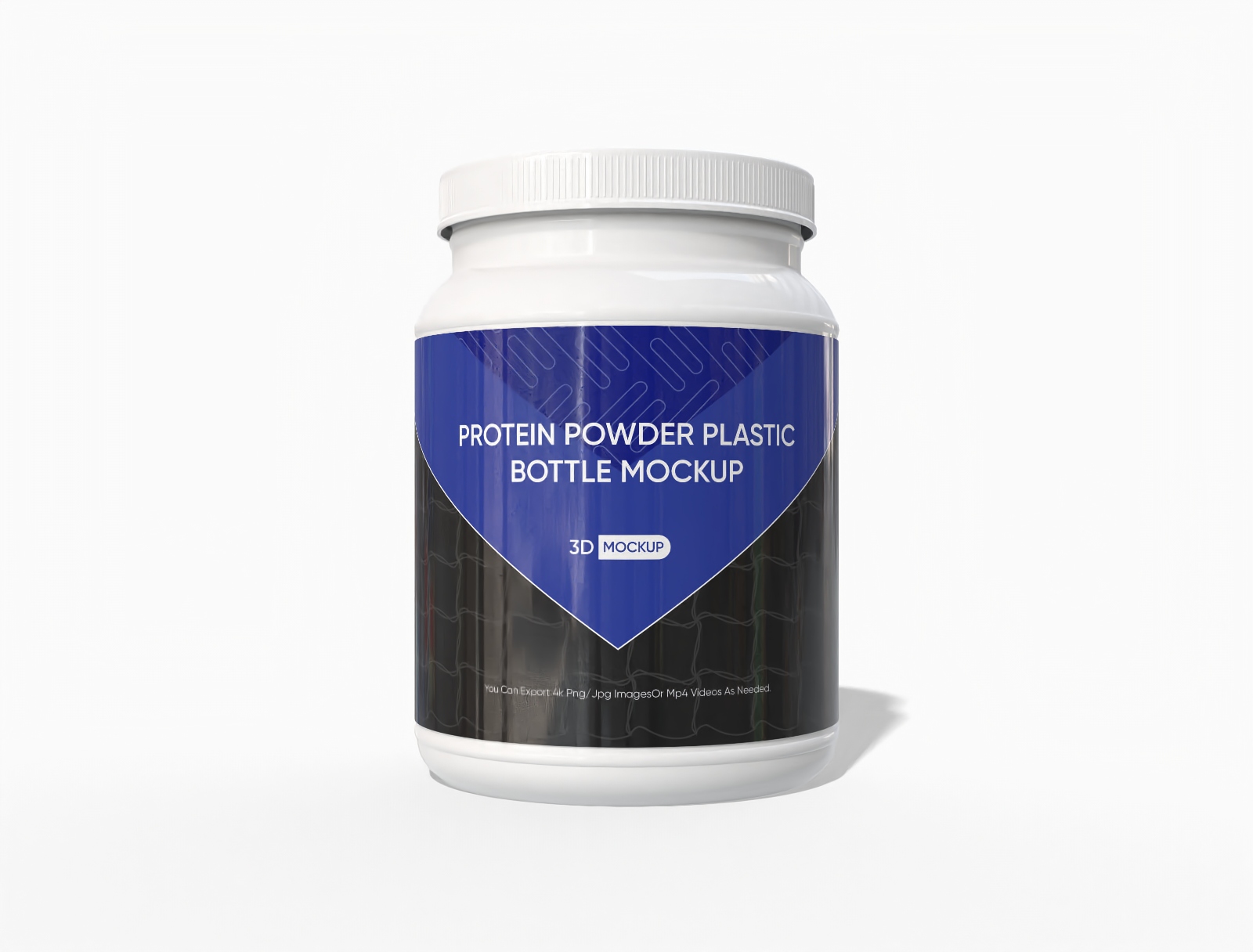 Protein powder container mockup