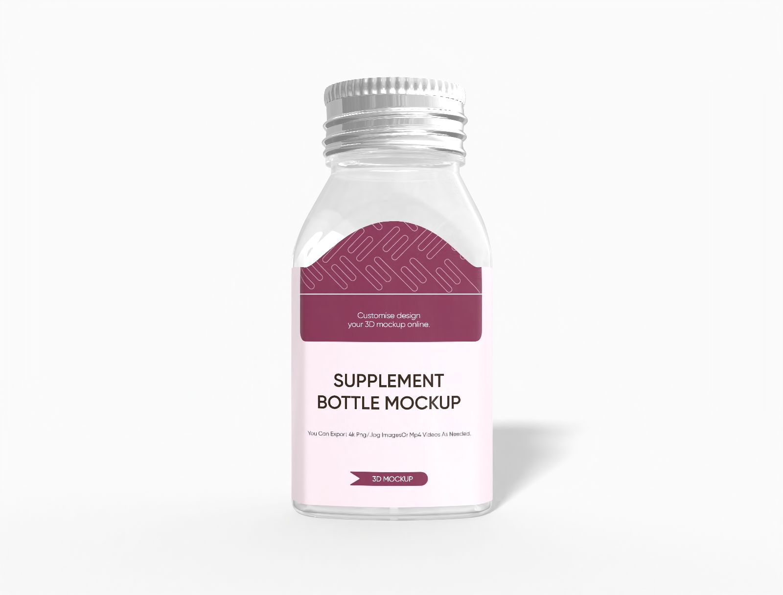 38 g supplement bottle mockup