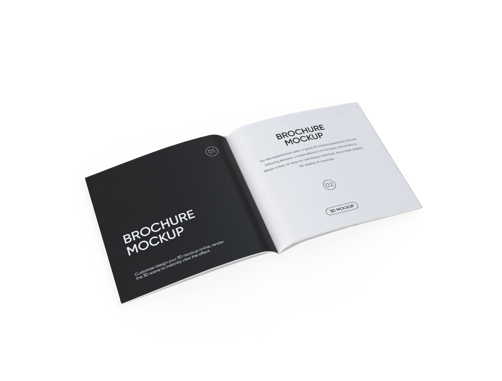 Brochure page mockup