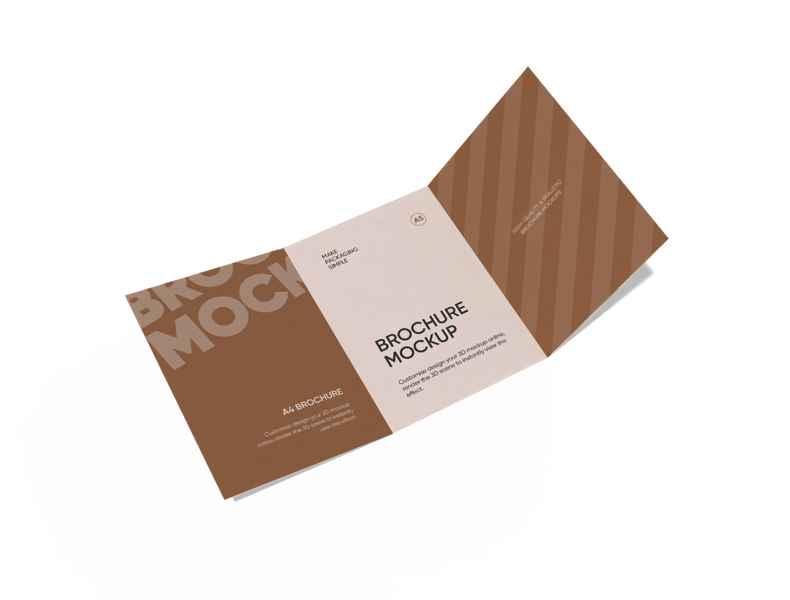 Brochure tri-fold mockup