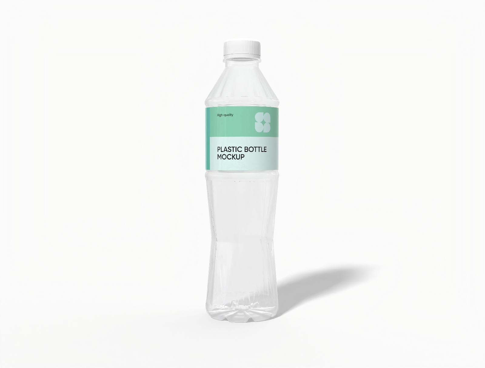 550 ml plastic drink bottle mockup