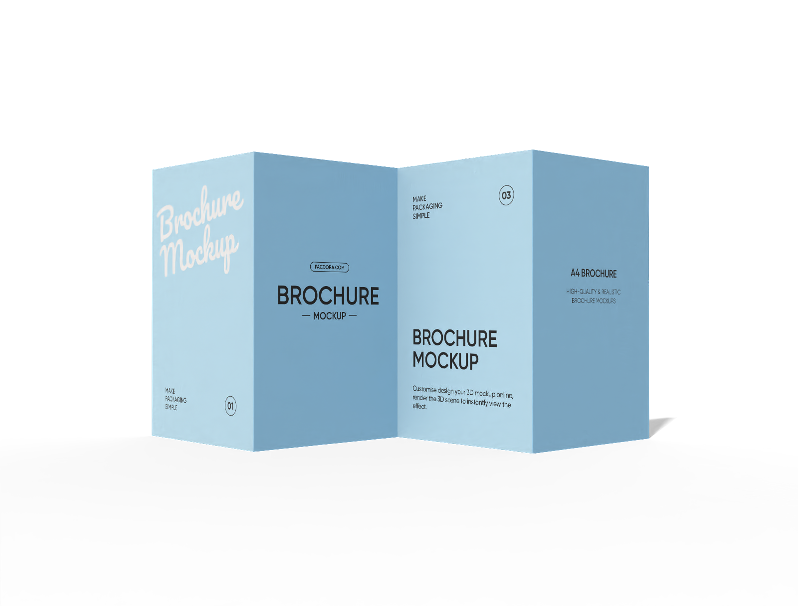 A4 brochure mockup