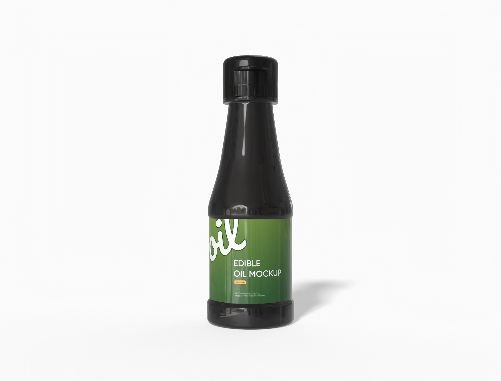 110 ml oil bottle mockup
