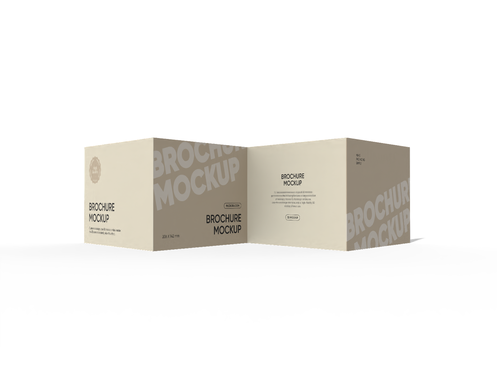 Brochure paper mockup