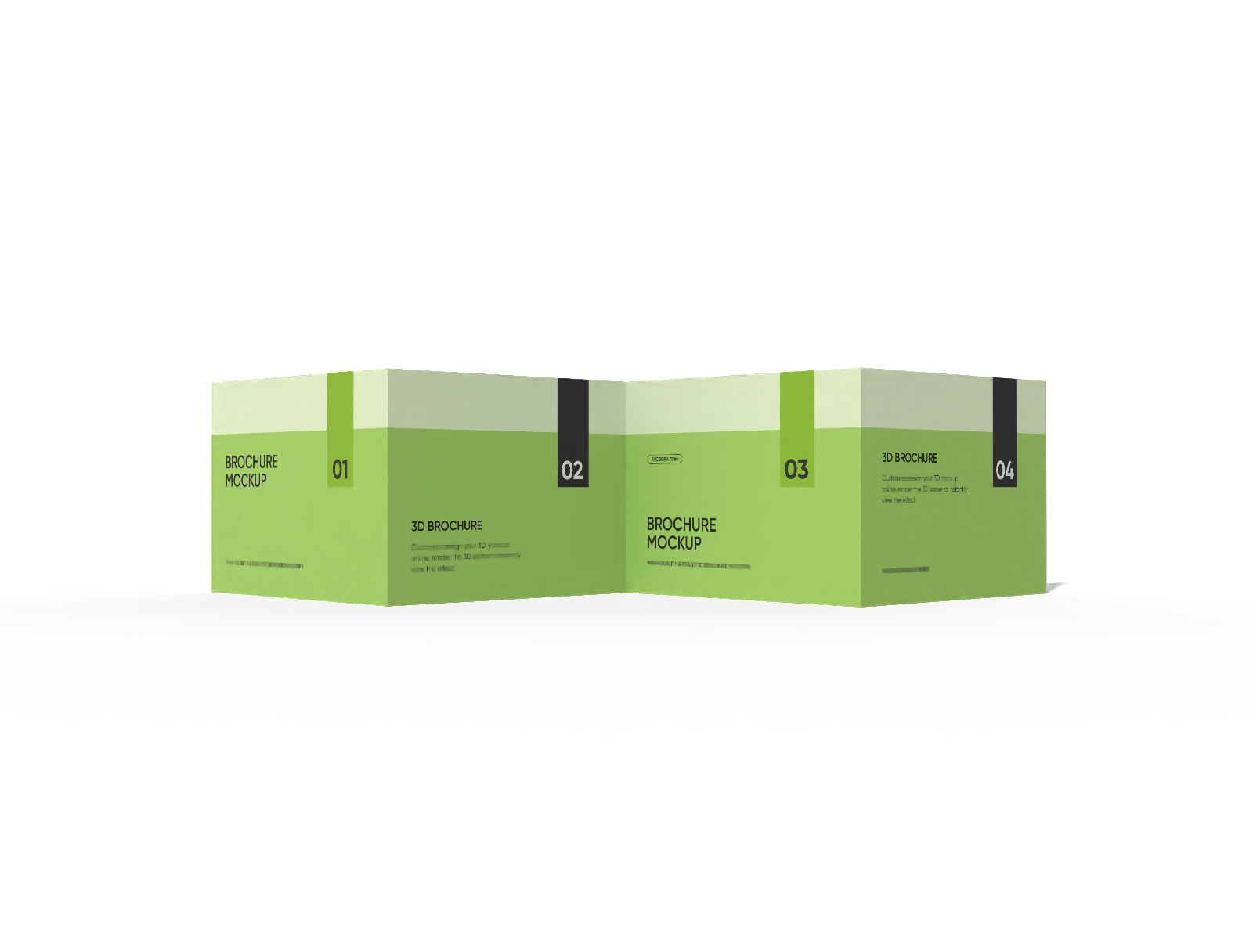 Brochure stack mockup