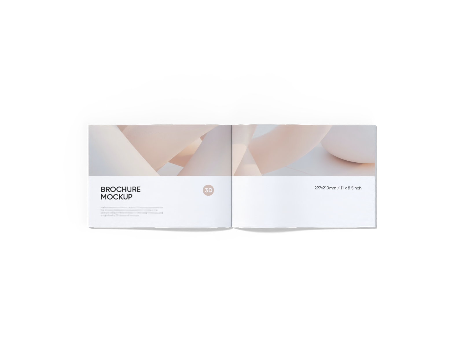 Open Brochure Mockup