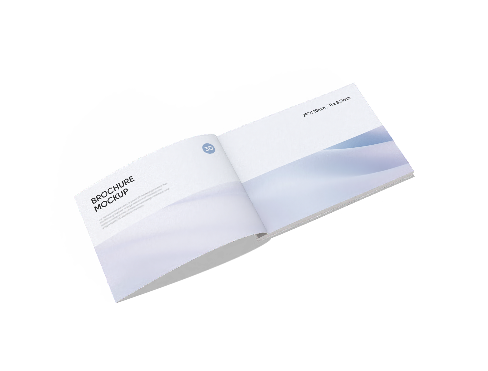 Open Brochure Mockup