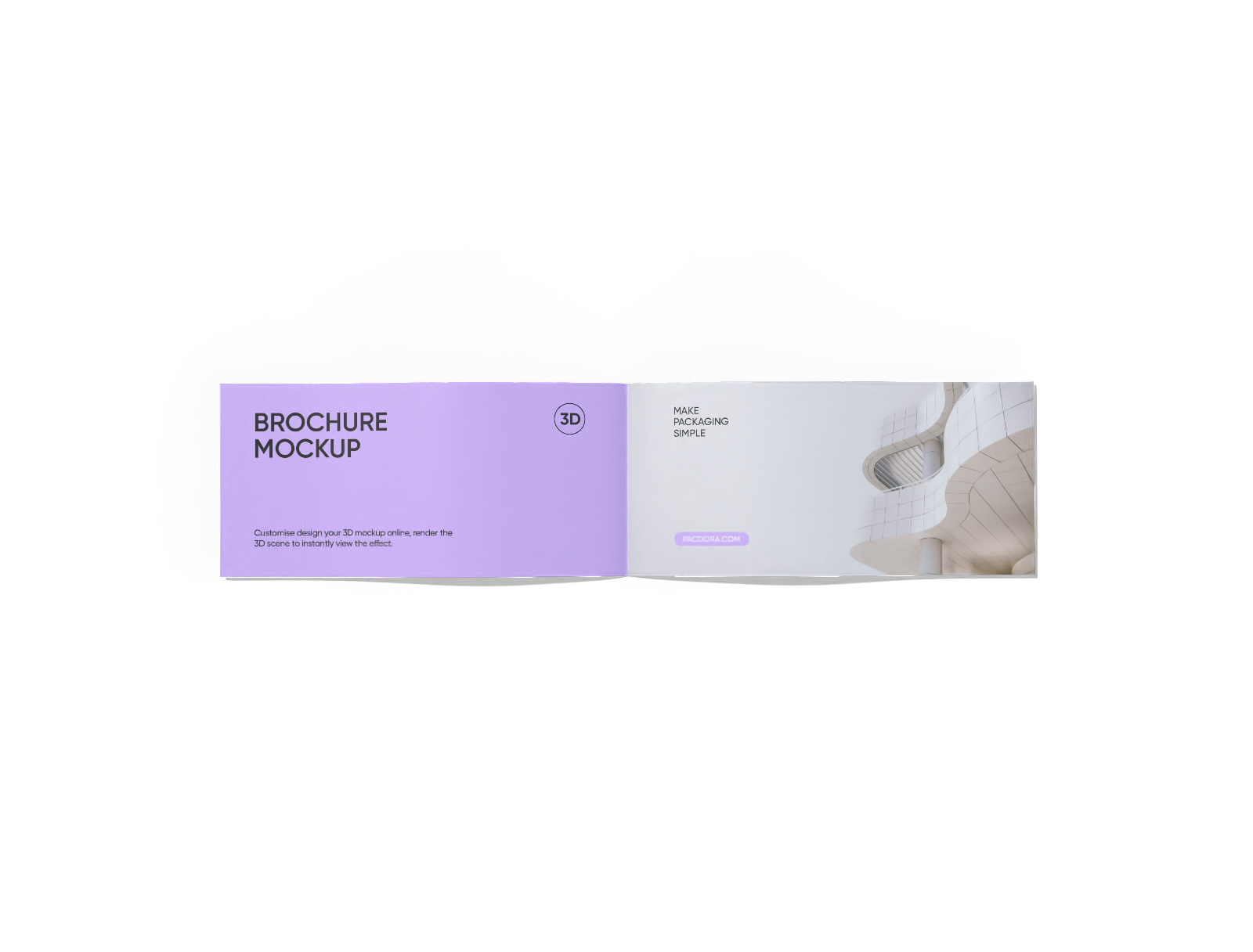 Brochure template mockup