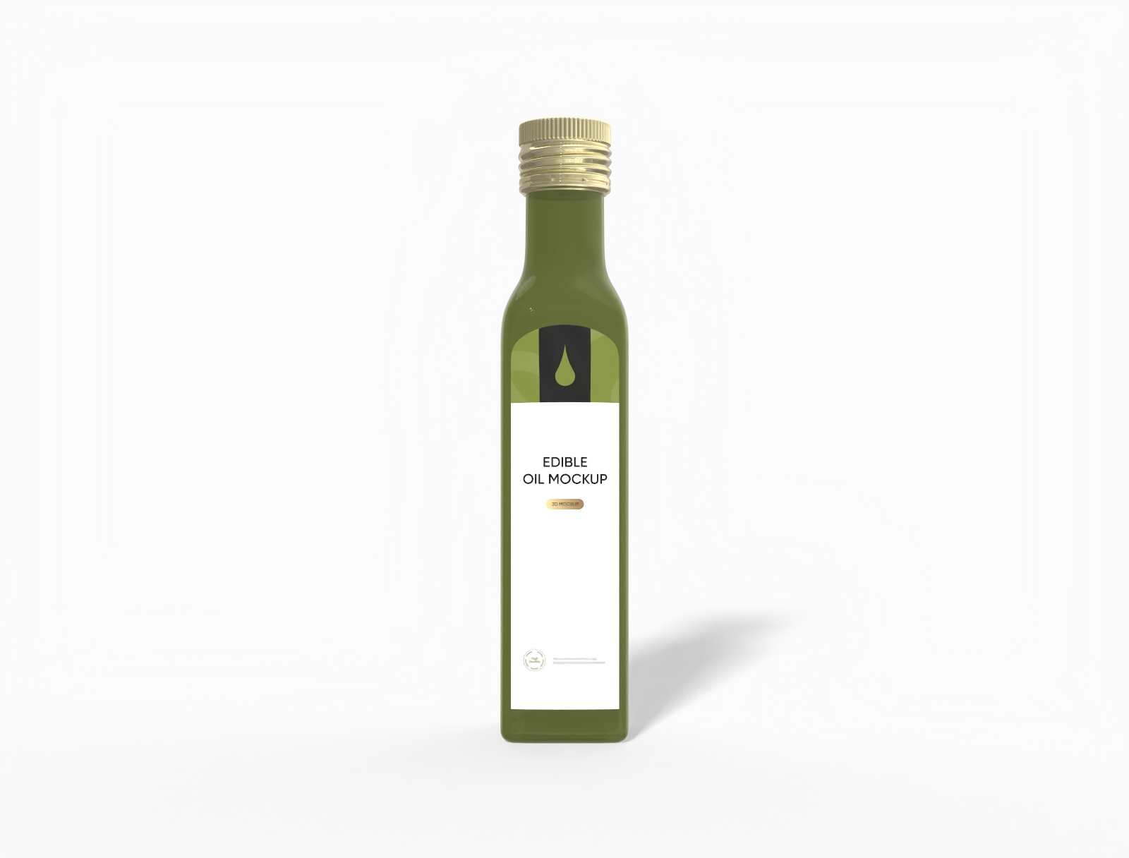 Olive oil bottle mockup