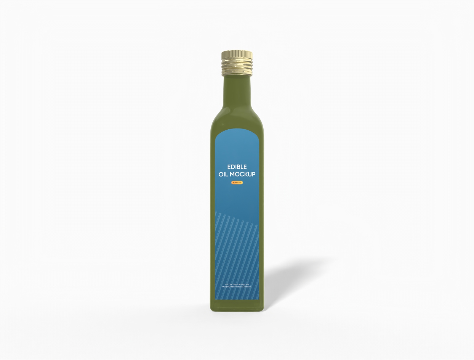 Olive oil bottle mockup