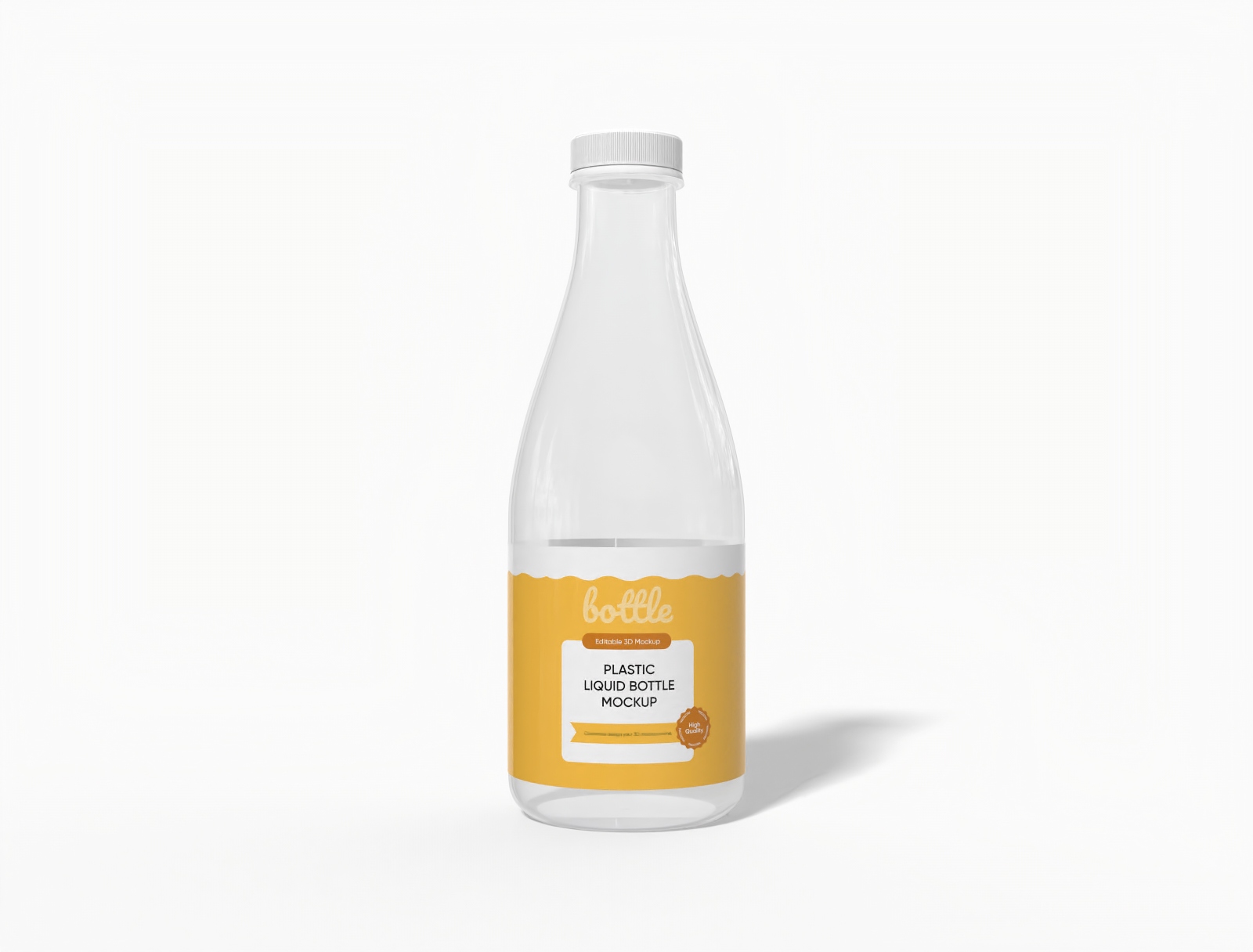ミルクドリンクボトルのモックアップ