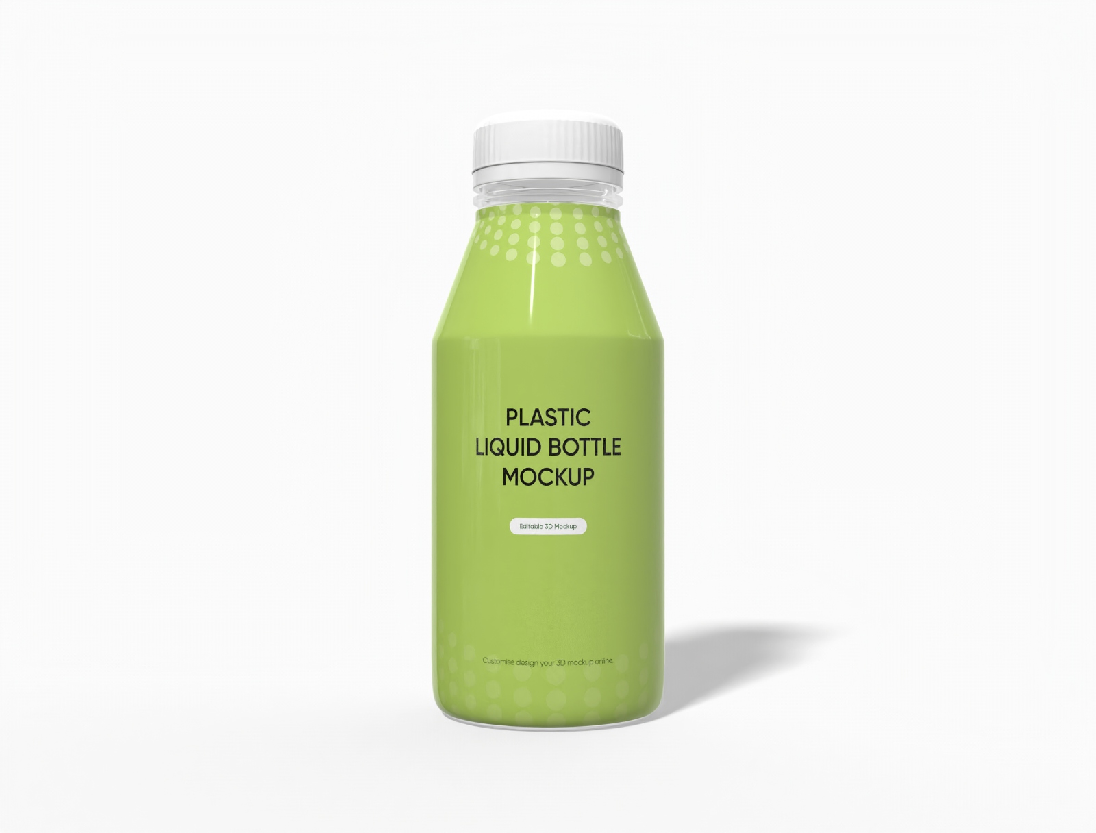 350ml ジュースボトルのモックアップ