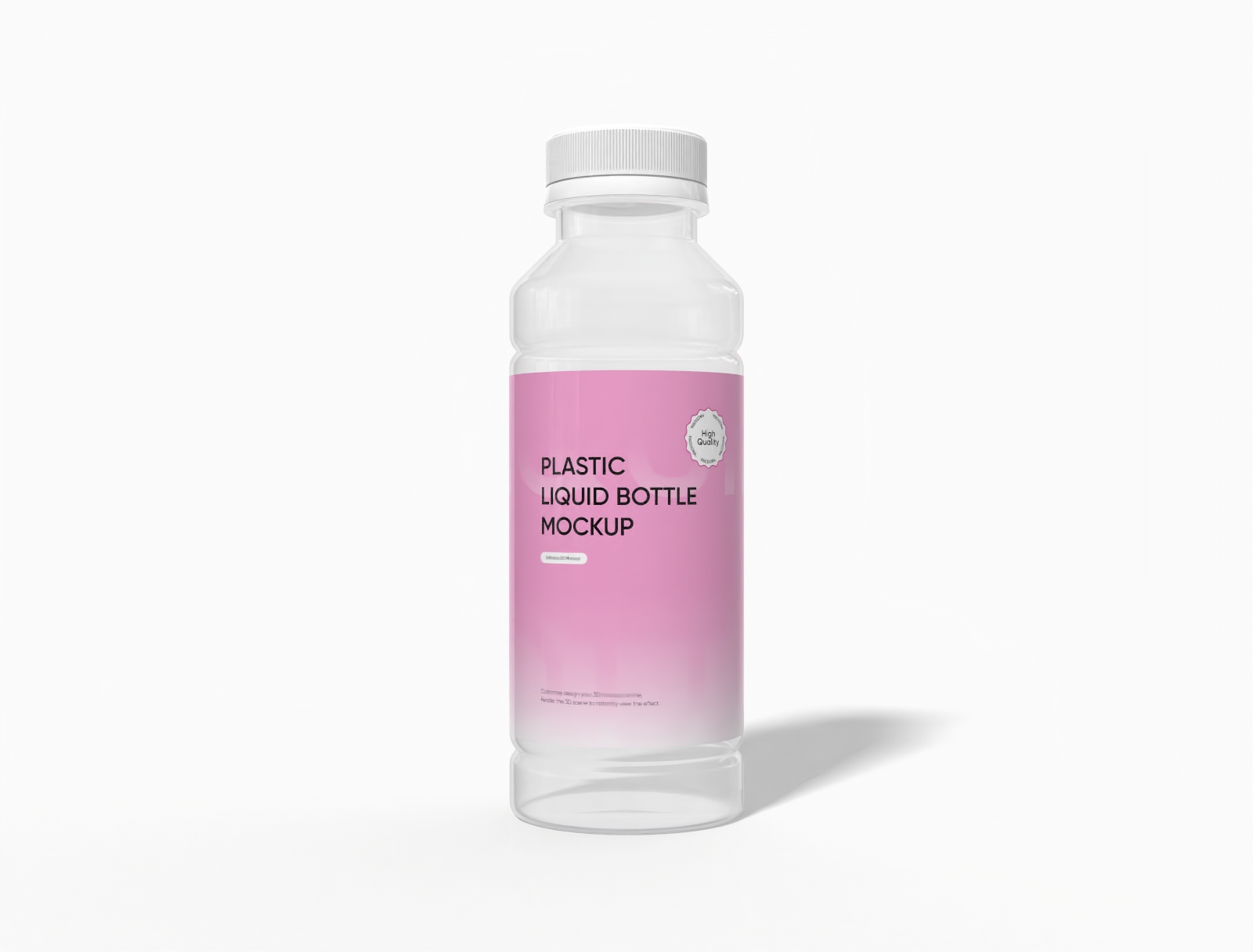 300ml プラスチックジュースボトルモックアップ