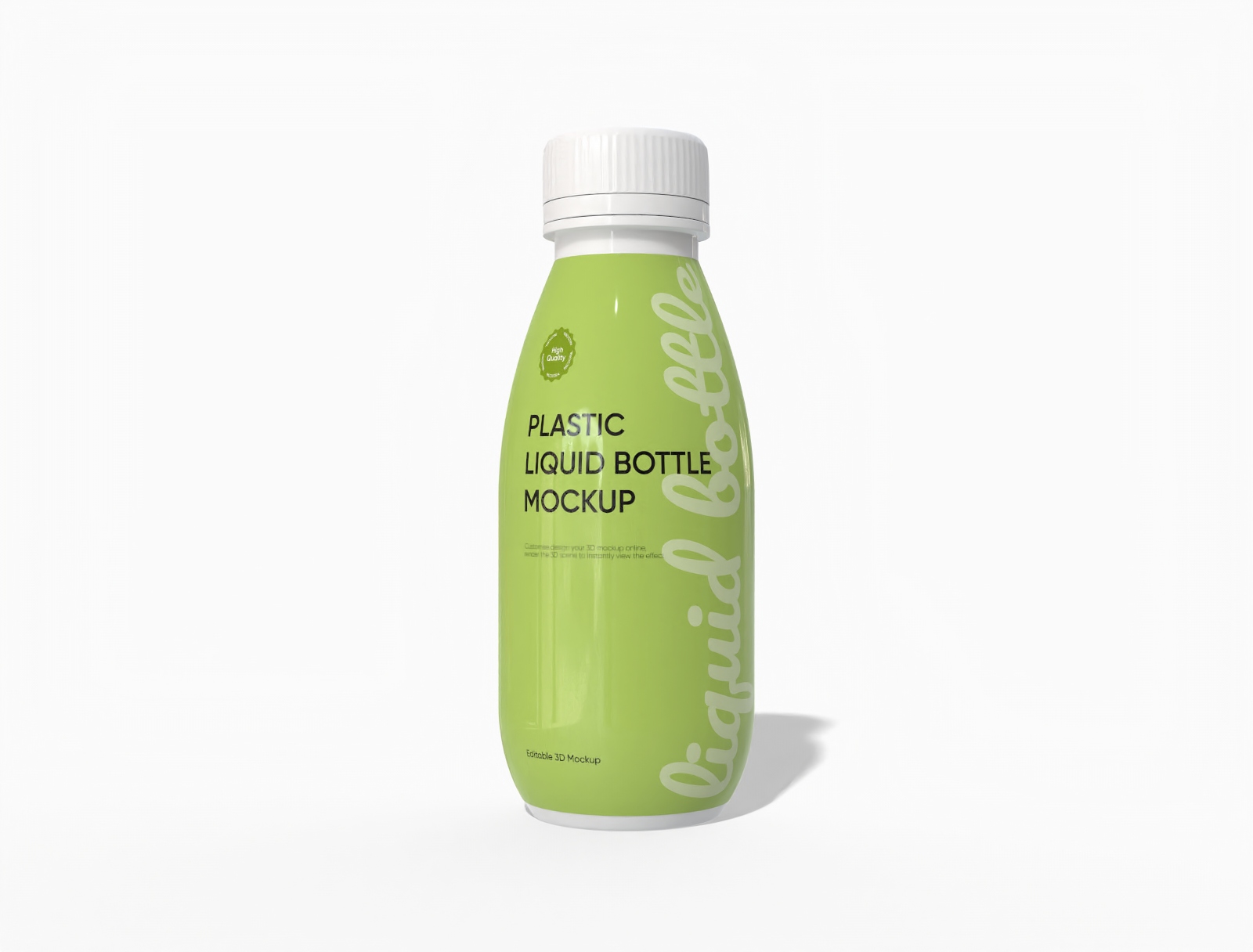 360 ml plastic drink bottle mockup