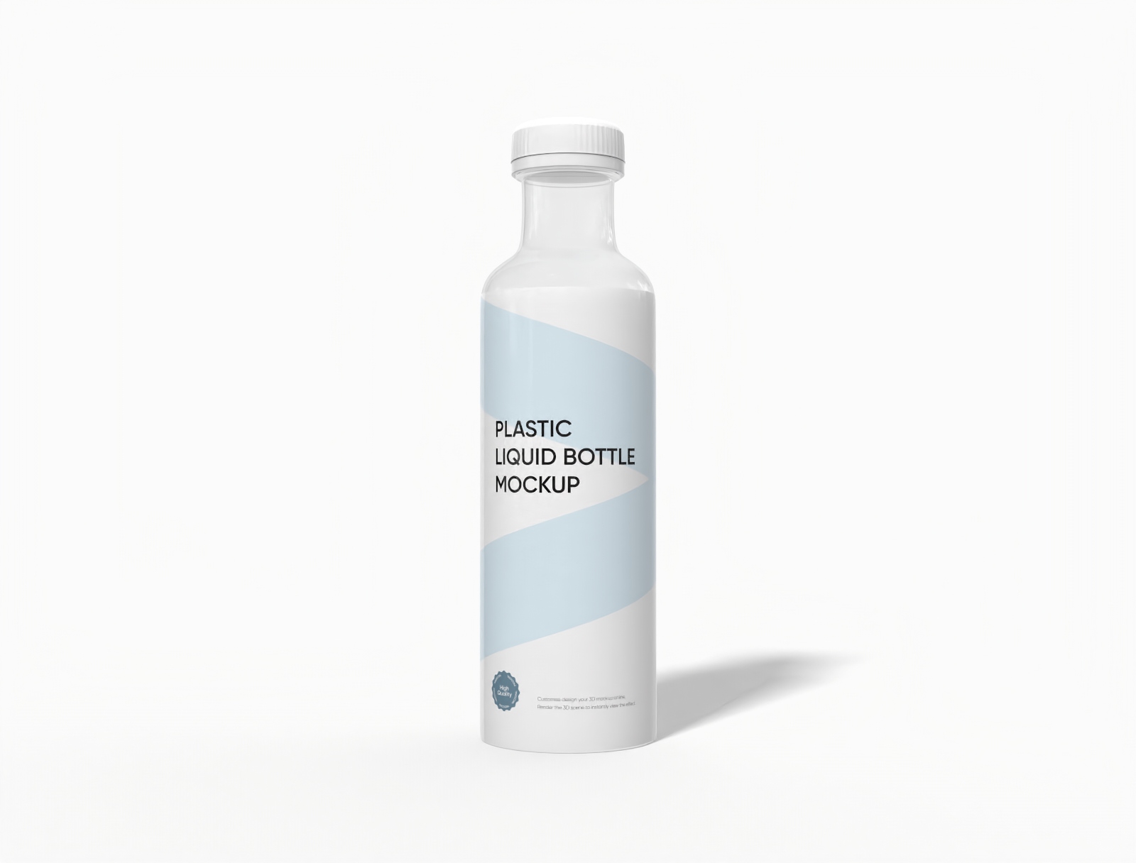 520 ml プラスチックドリンクボトル モックアップ