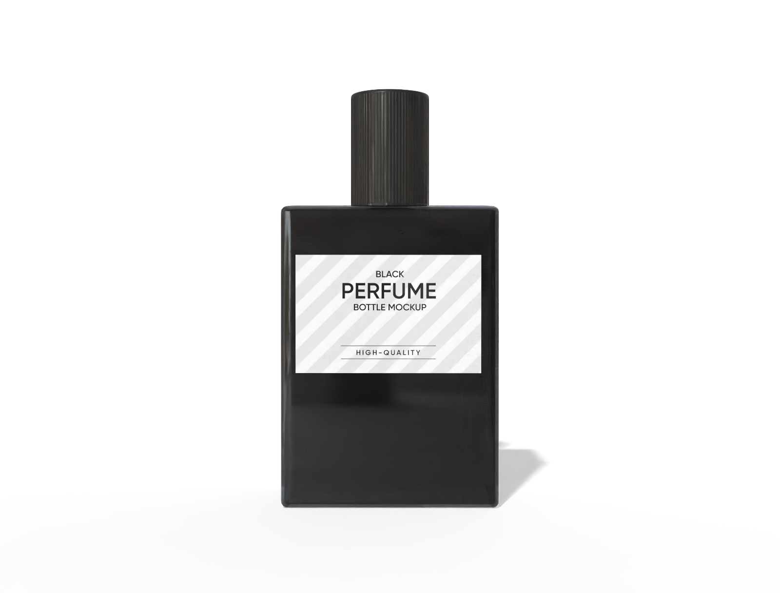50ml ブラック パフューム ボトル モックアップ