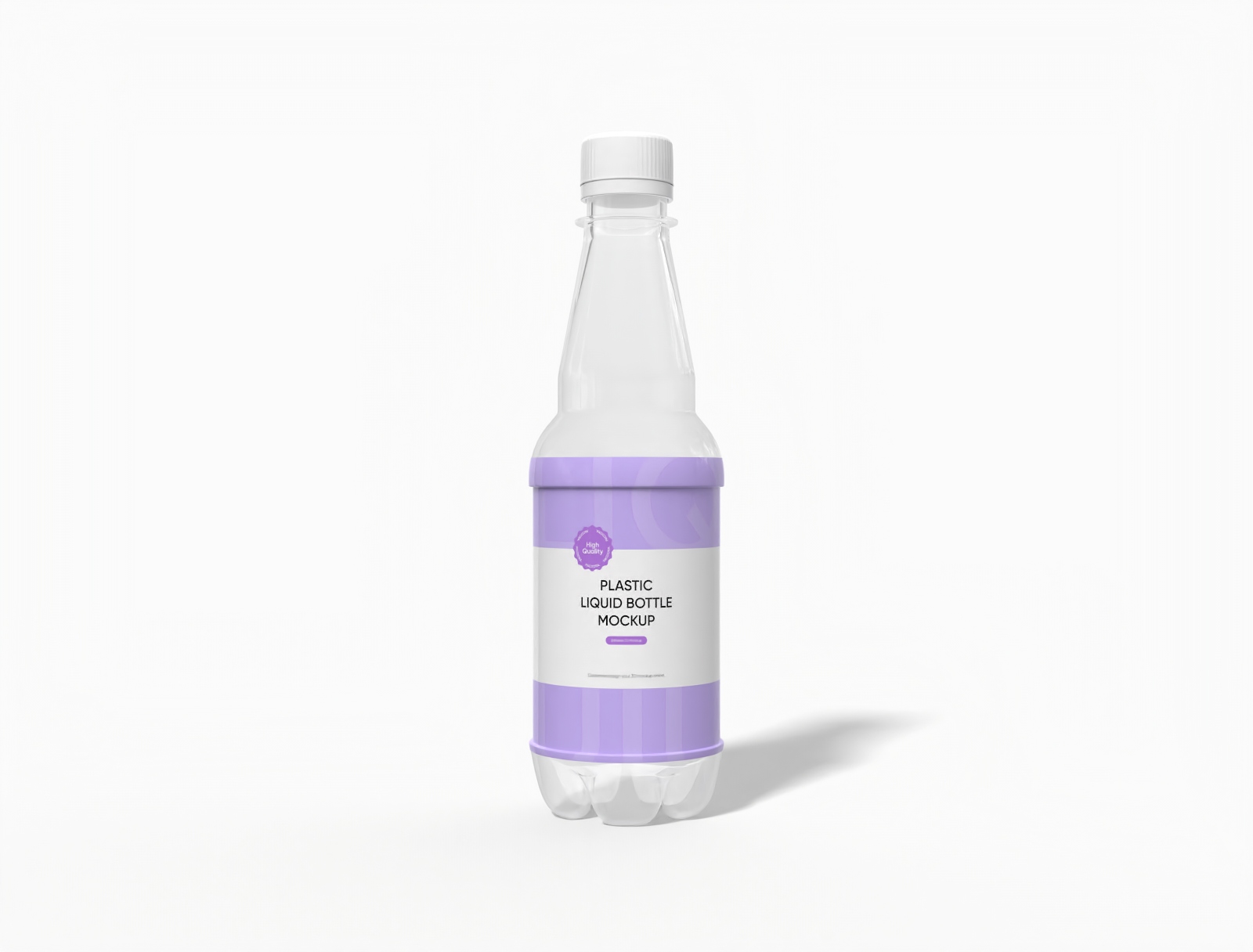 500 ml plastic drink bottle mockup