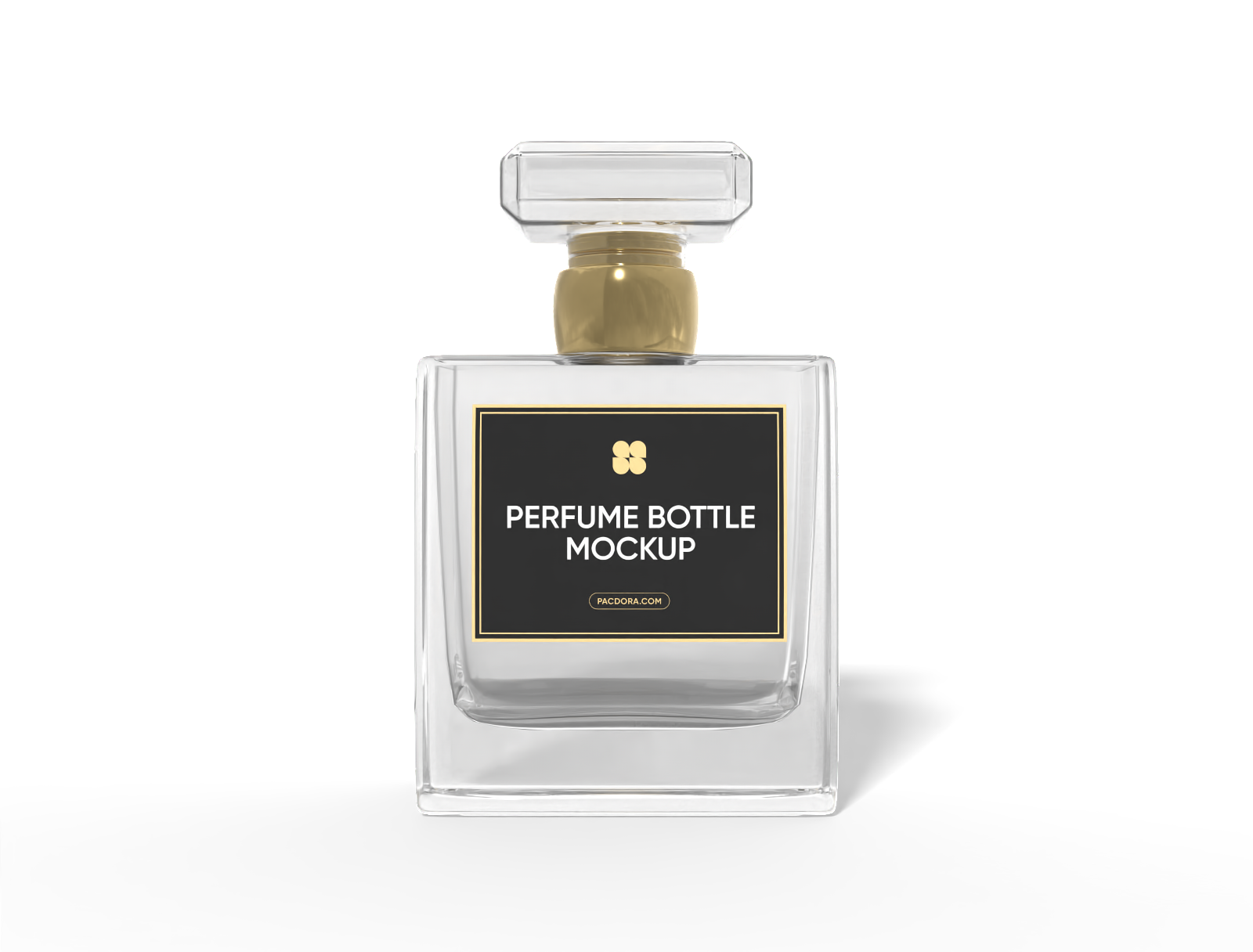 80ml perfume bottle mockup