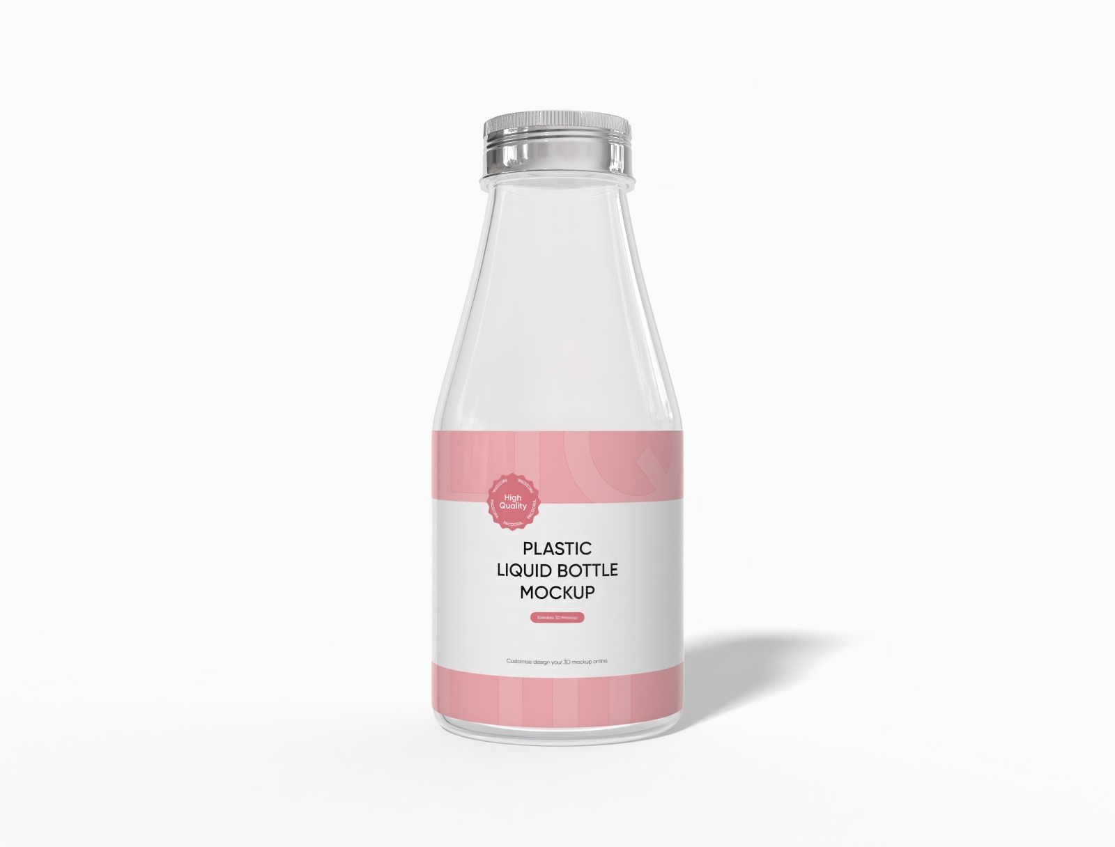 300 ml plastic drink bottle mockup