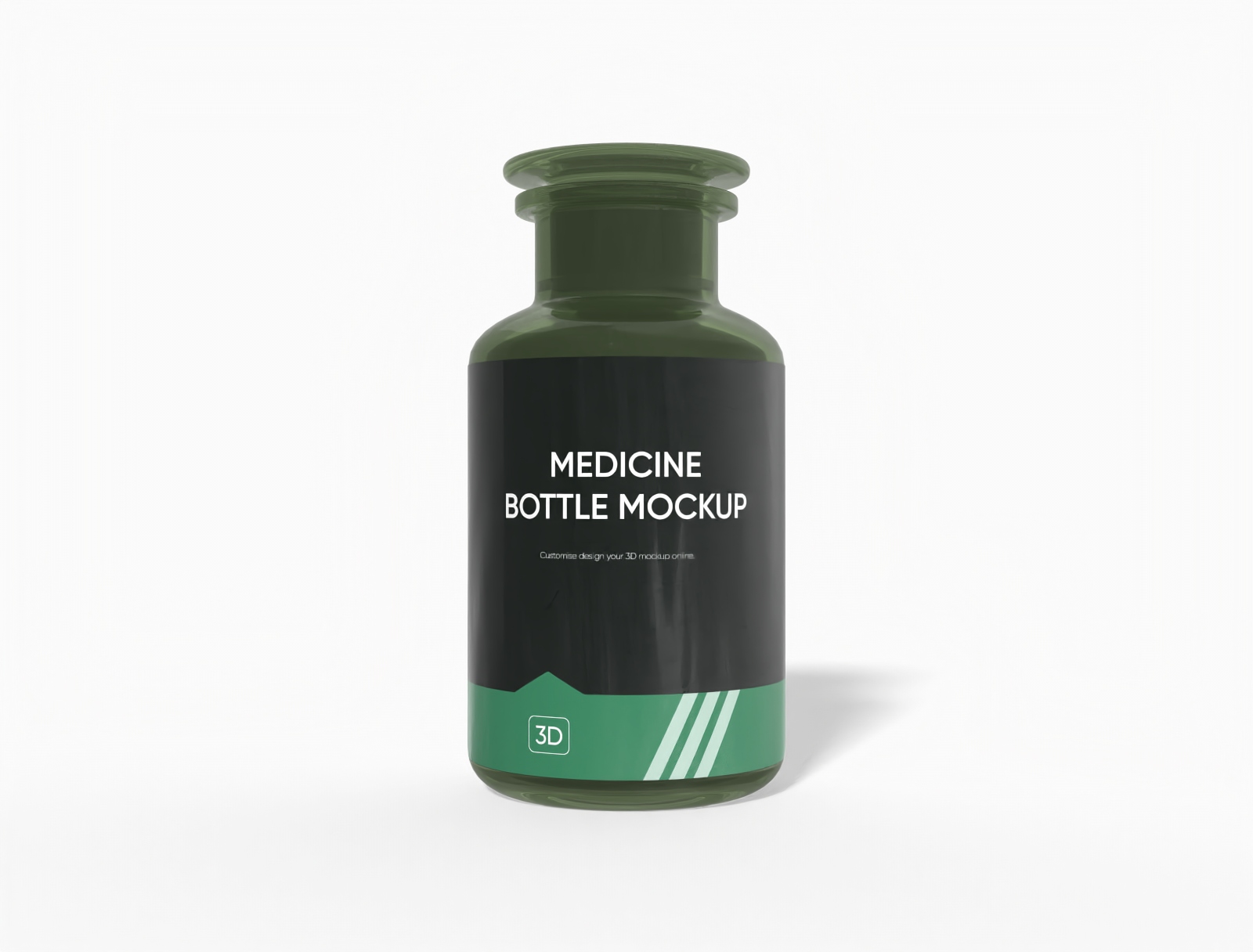 30 ml medicine bottle mockup