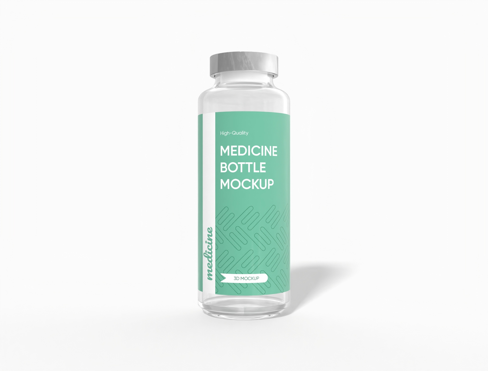 20 ml medicine bottle mockup
