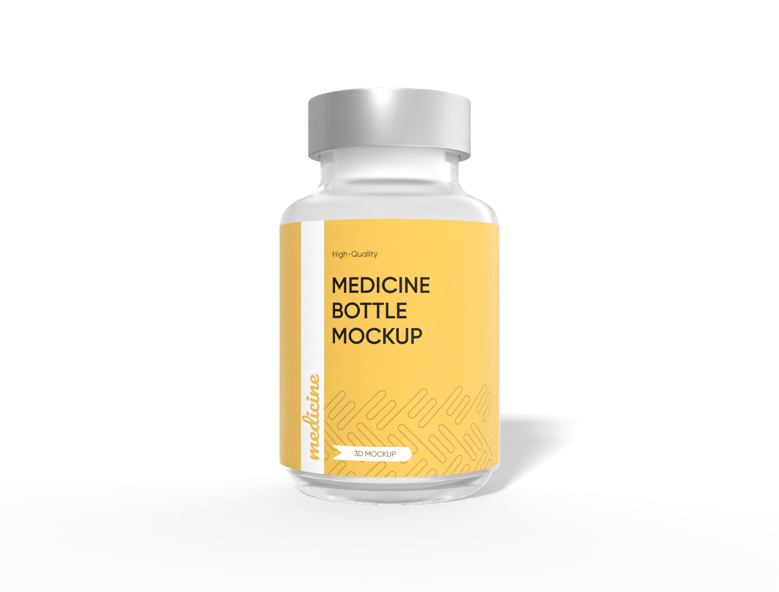 5 ml medicine bottle mockup