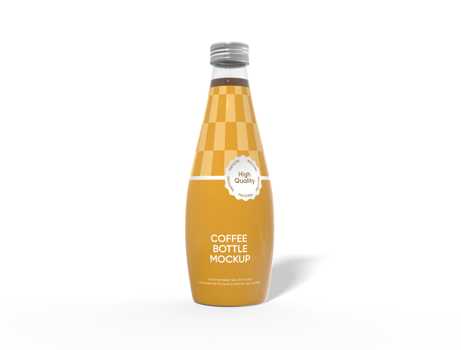 330ml コーヒーボトルのモックアップ