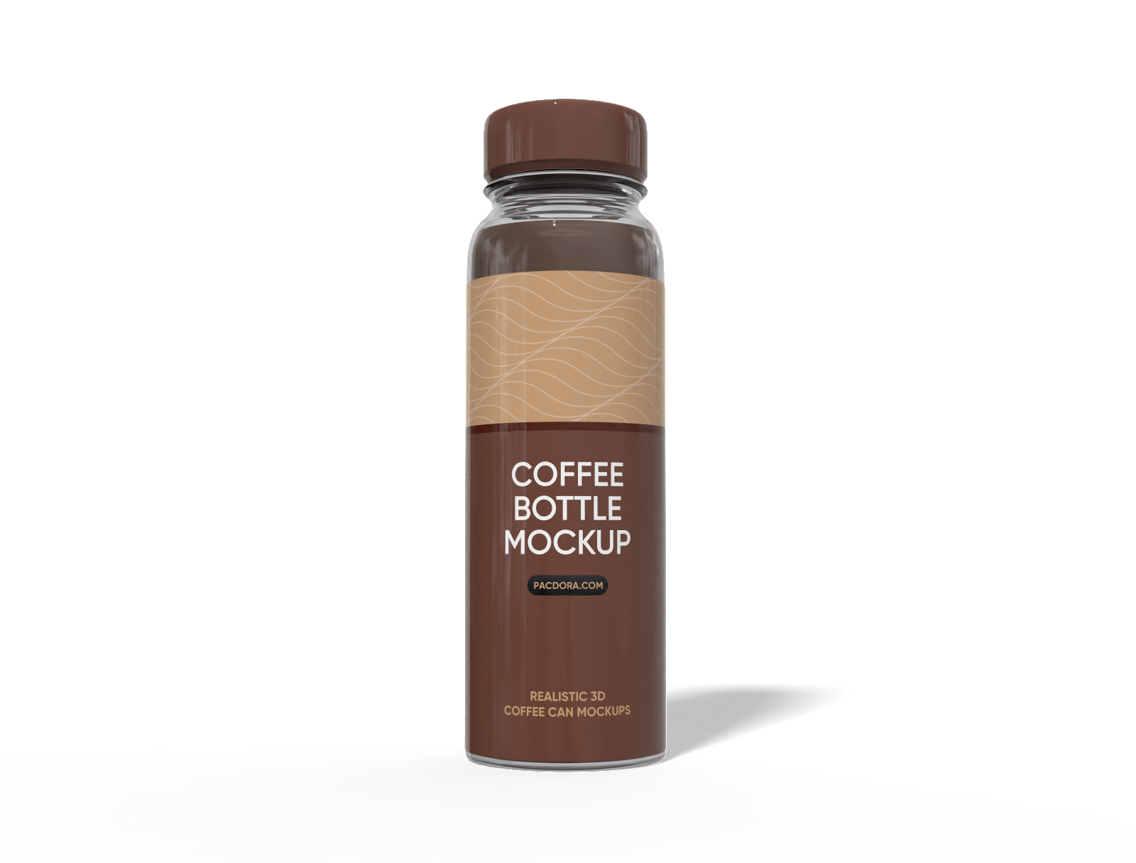 コーヒーボトルのモックアップ