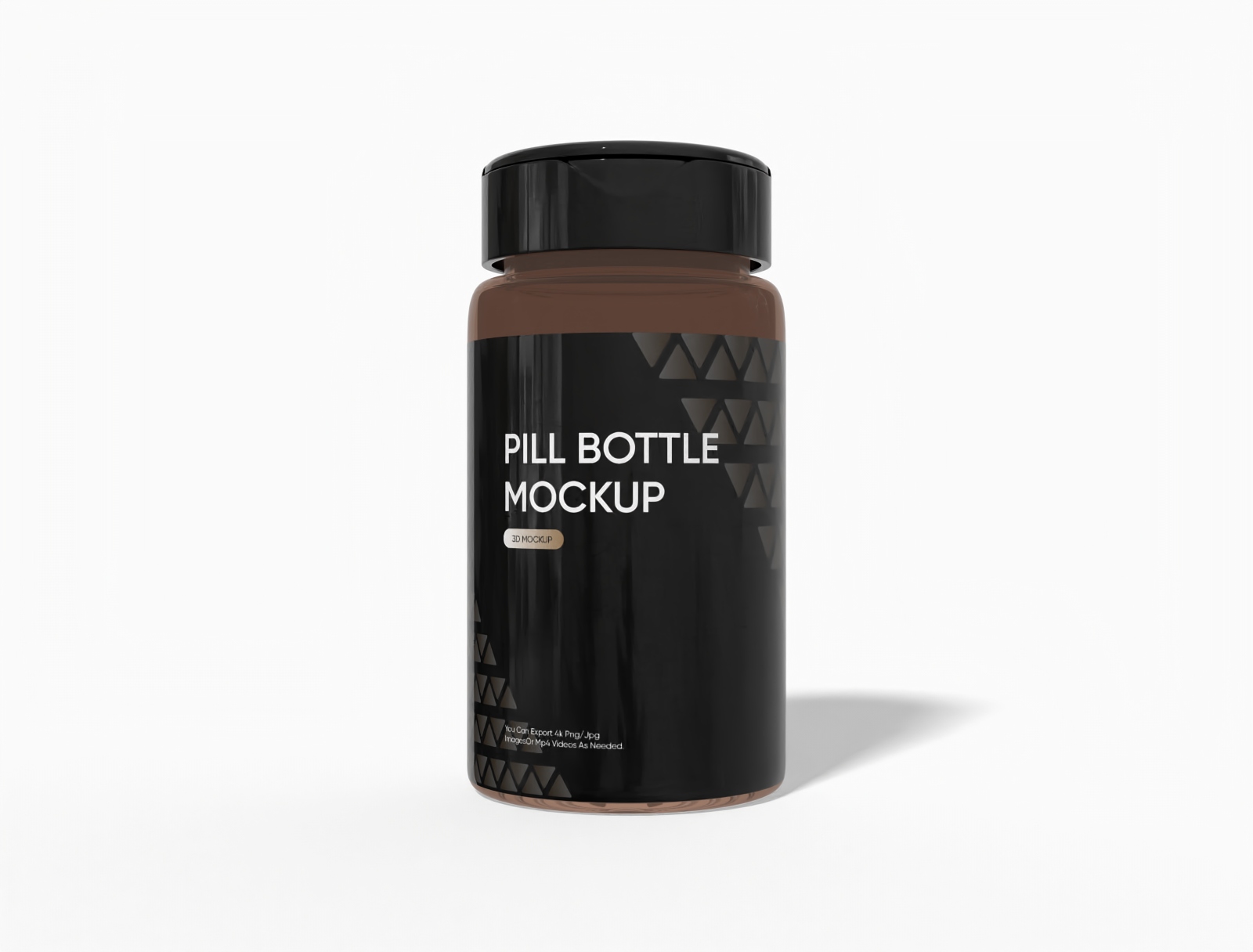 200 ml ピル ボトル モックアップ