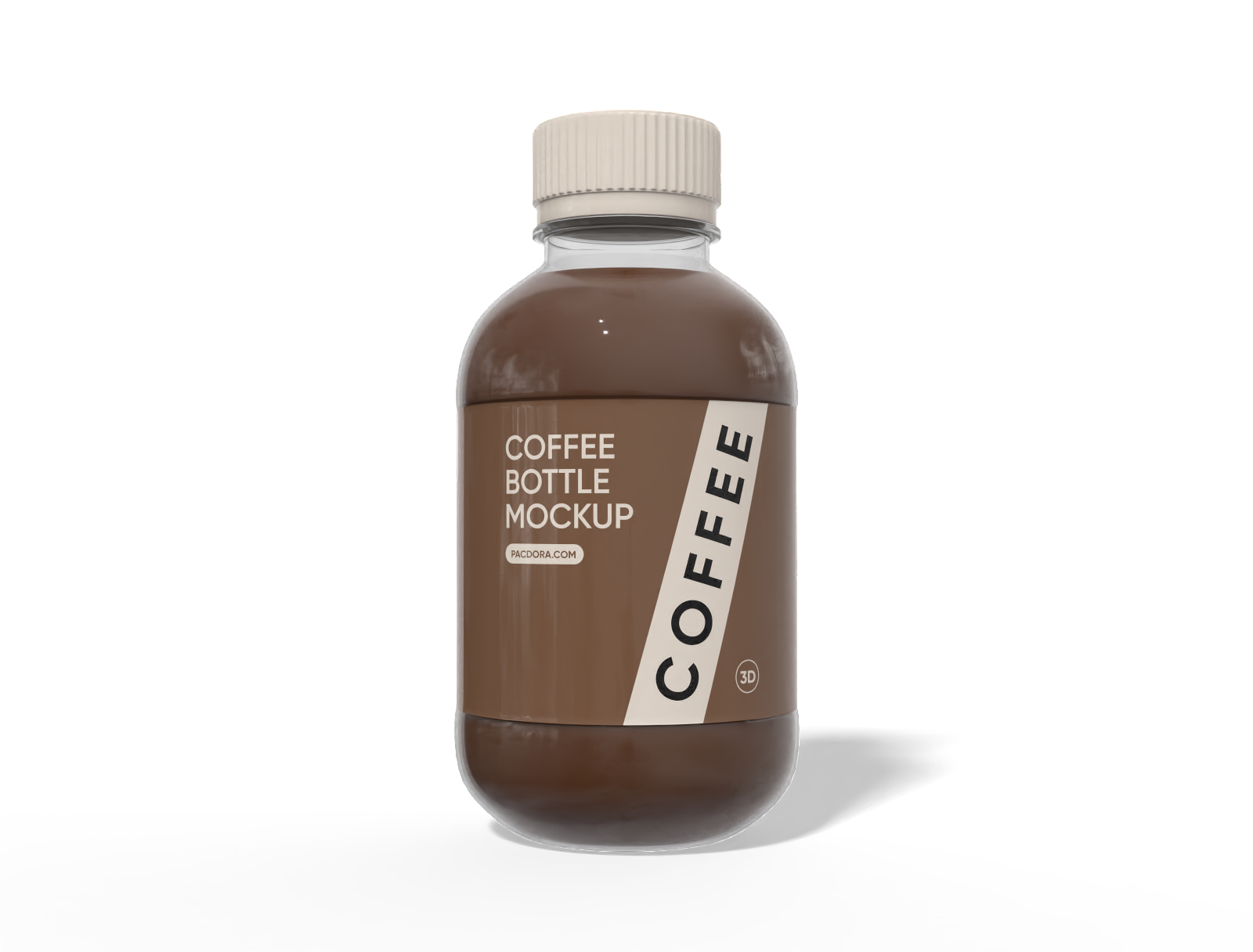 260 ml coffee bottle mockup