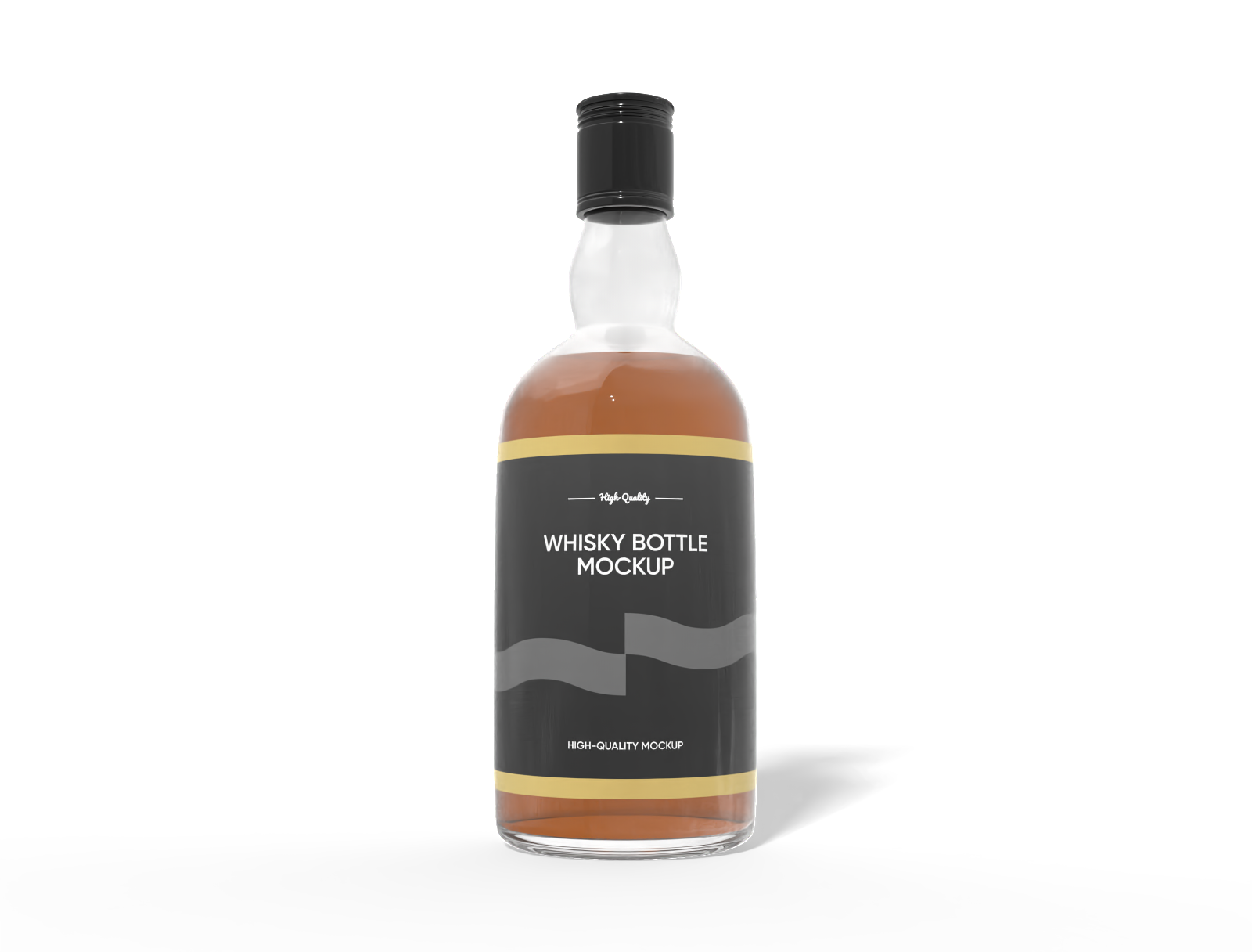 500 ml liquor bottle mockup