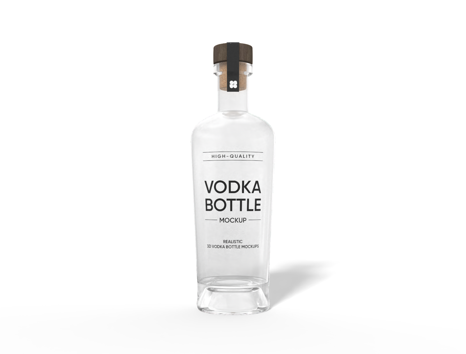 500 ml alcohol bottle mockup