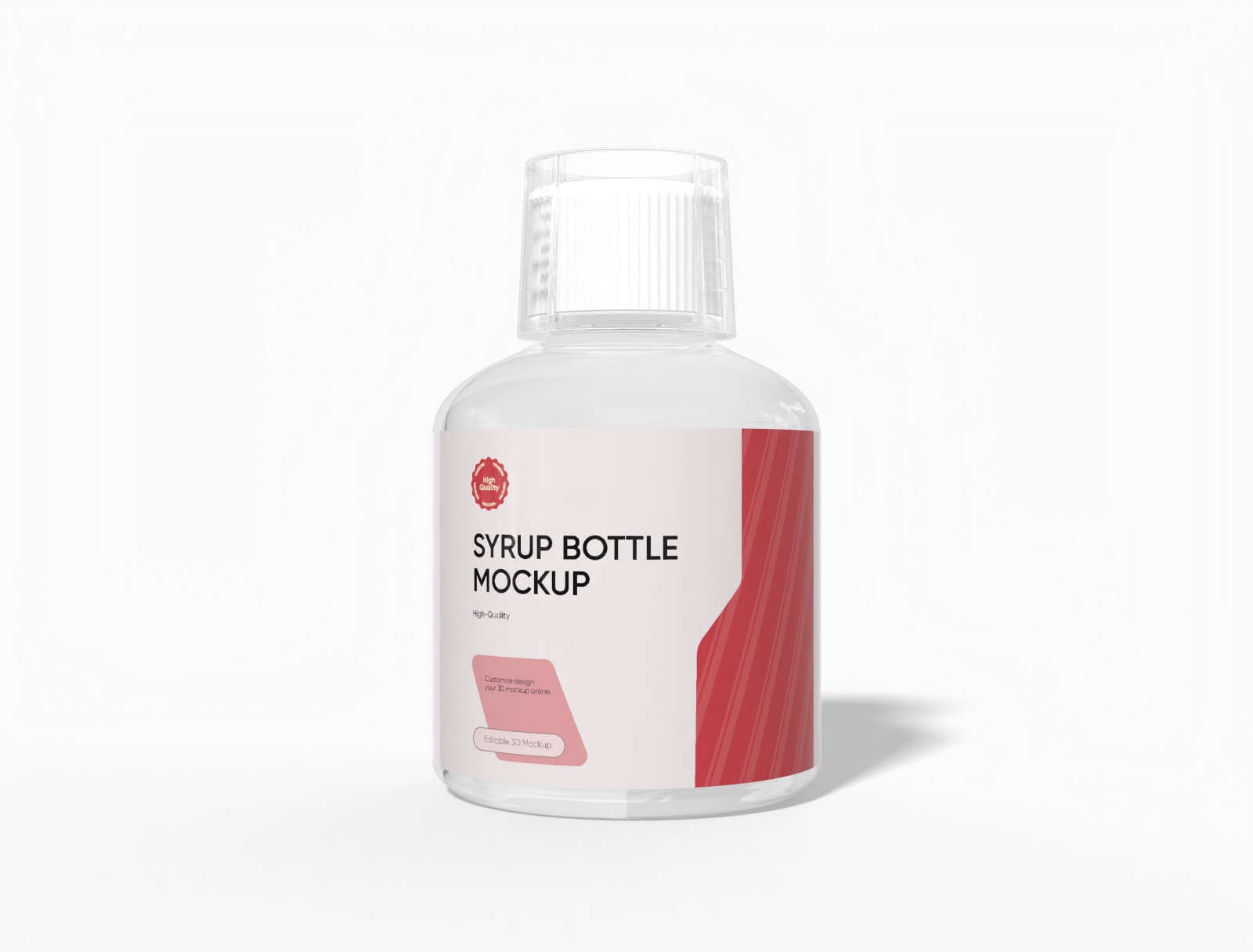 50ml シロップボトルモックアップ