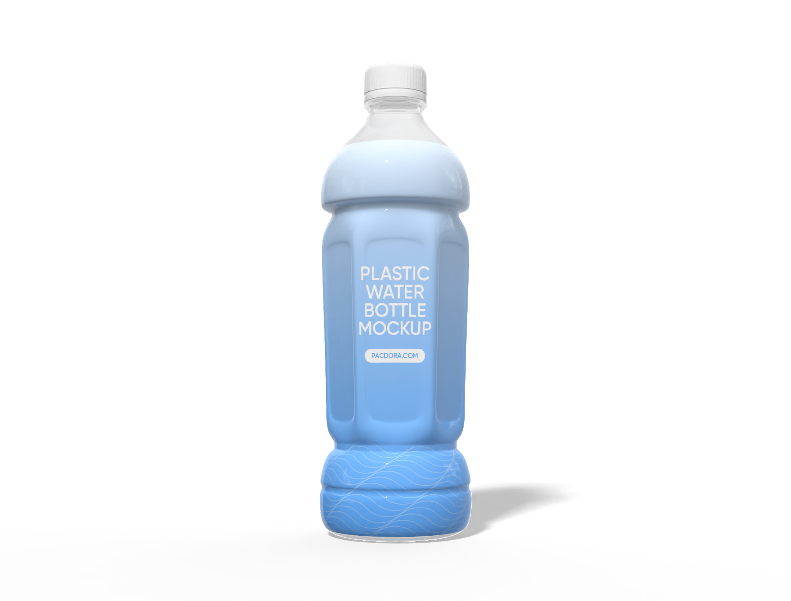 500 ml plastic water bottle mockup