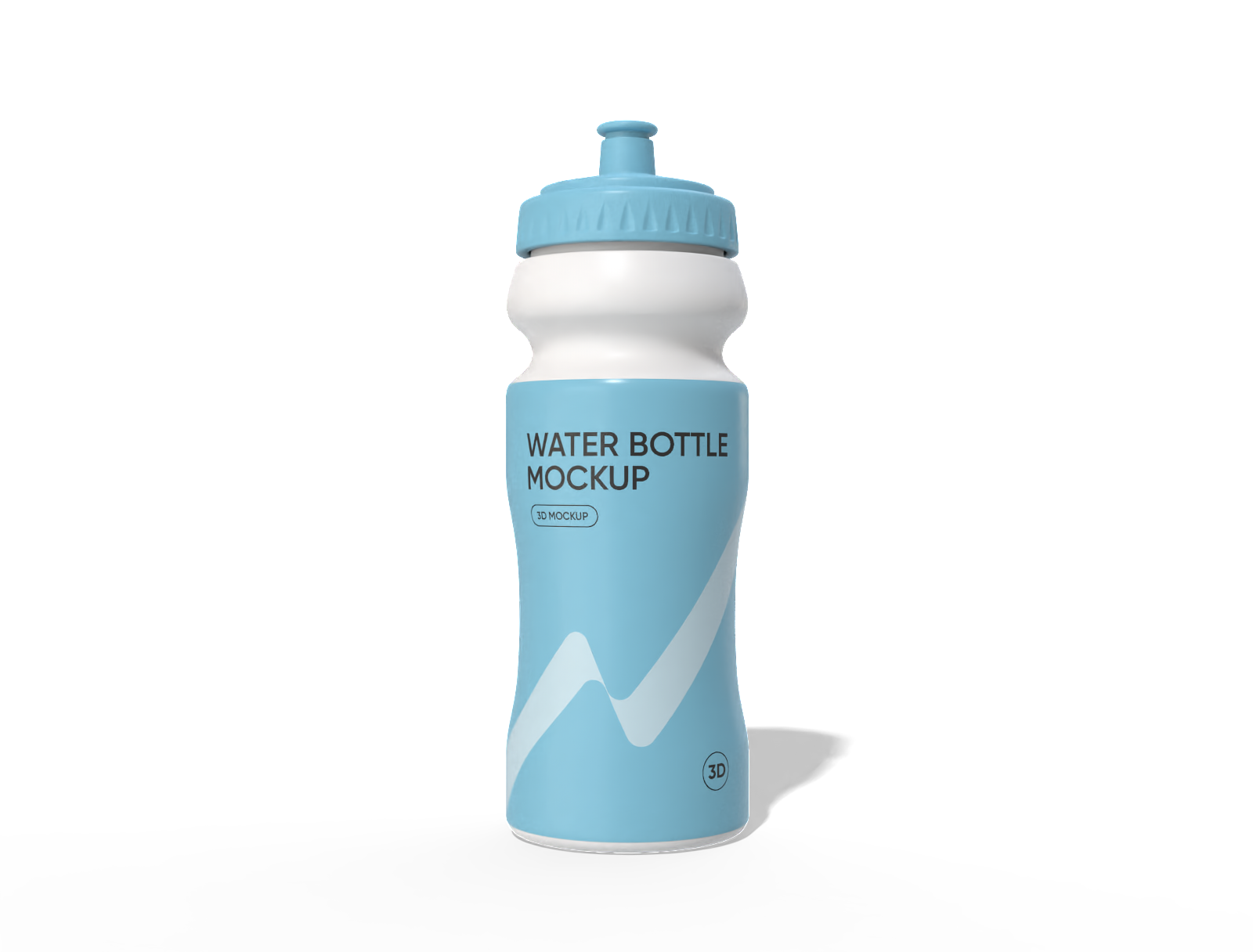600 ml water bottle mockup