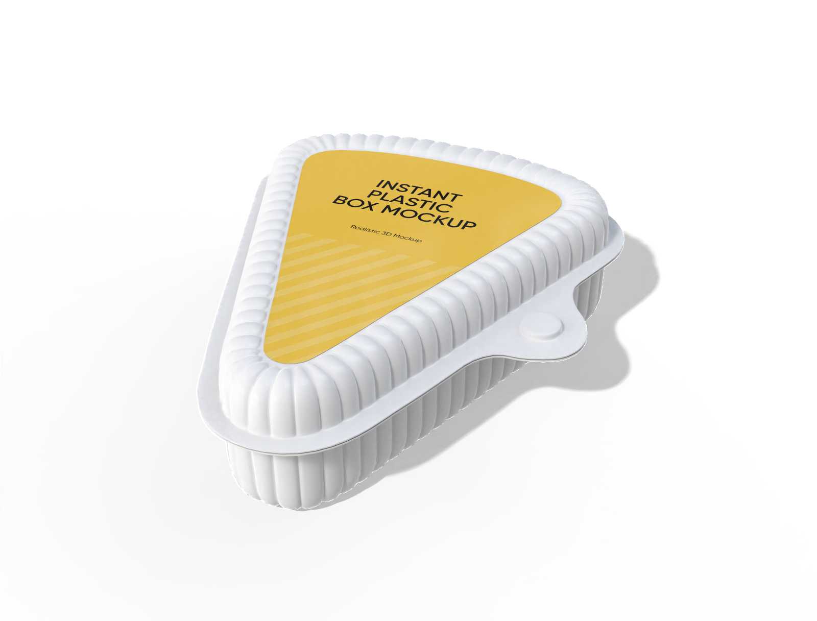 Triangle food box mockup